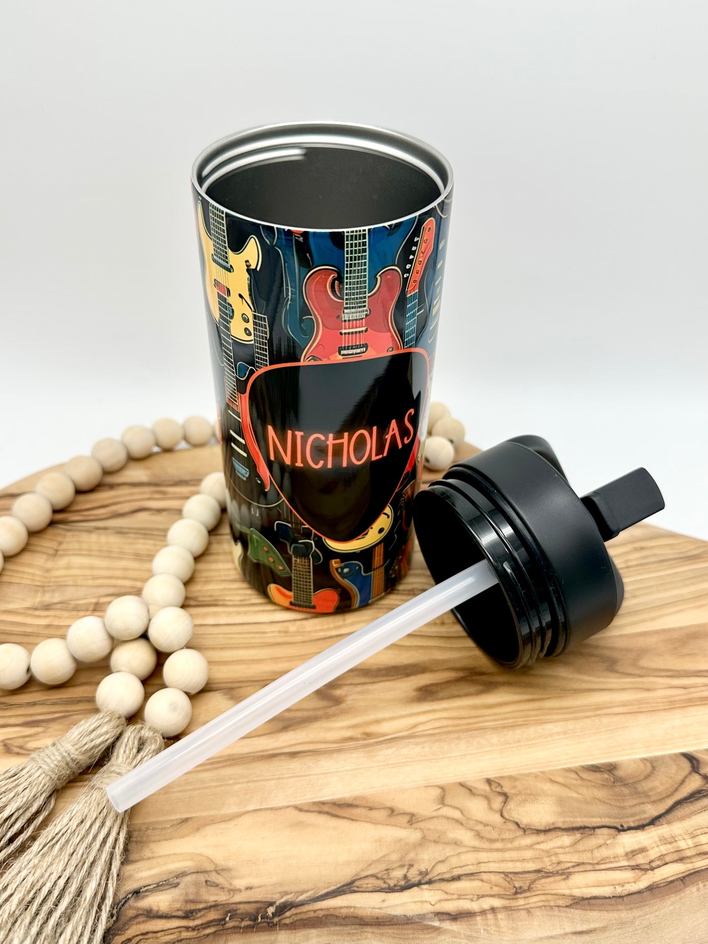 16oz Kids Guitar Water Bottle