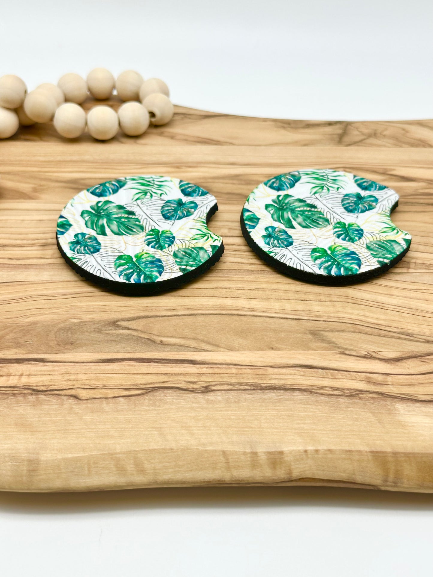 Monstera Leaf Car Coasters