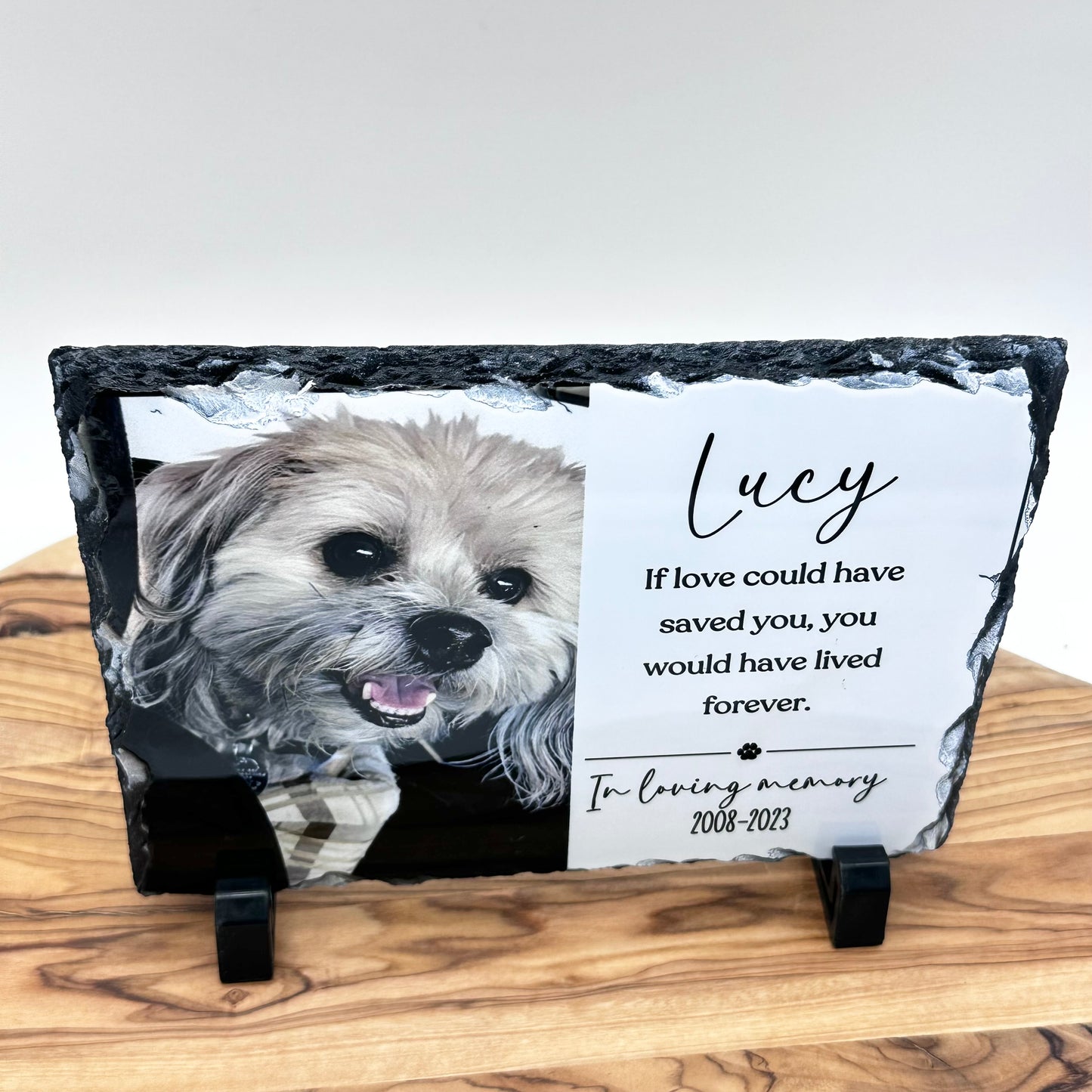 Pet Memorial Photo Slate