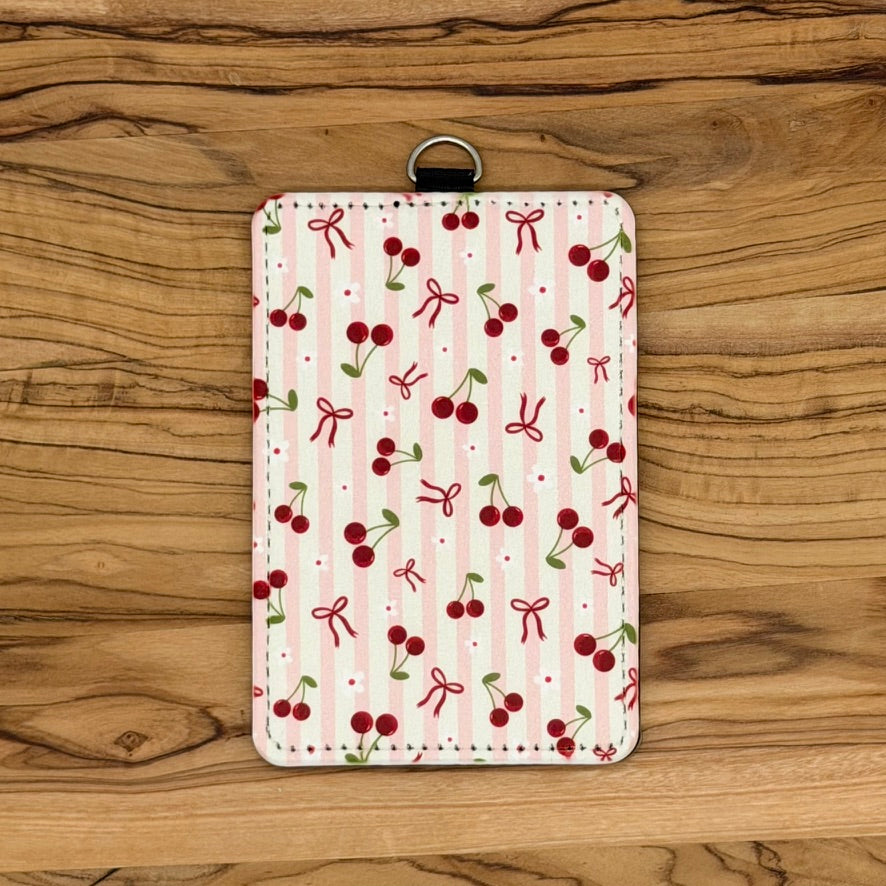 Cherries, Bows & Daisies Badge Holders