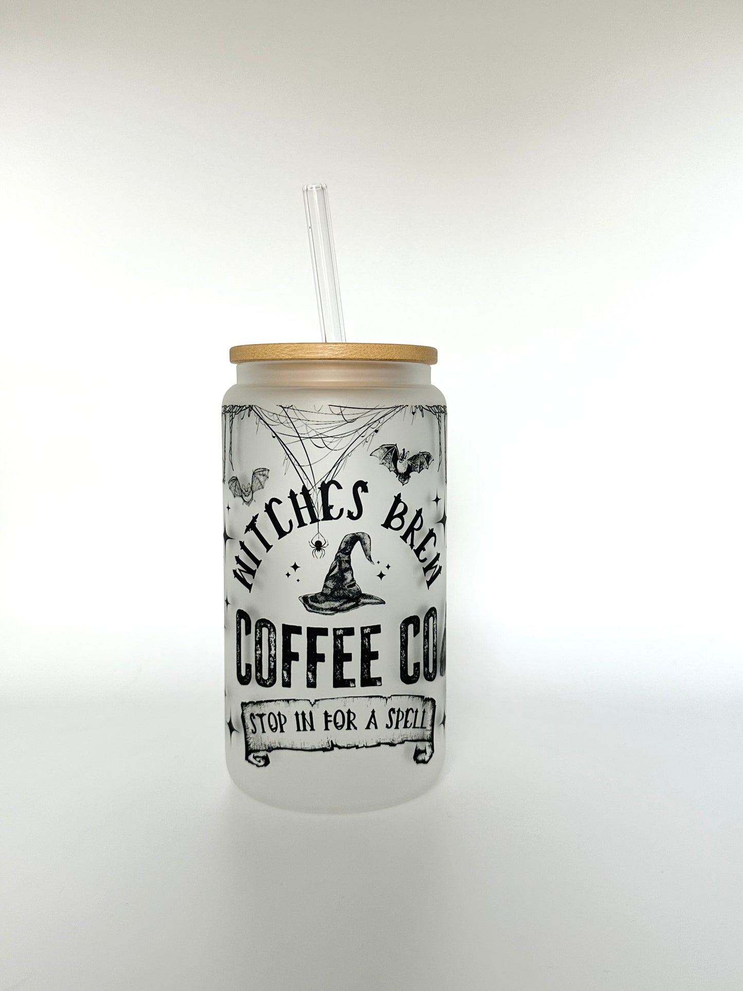 Halloween Witches Brew Glass Cup