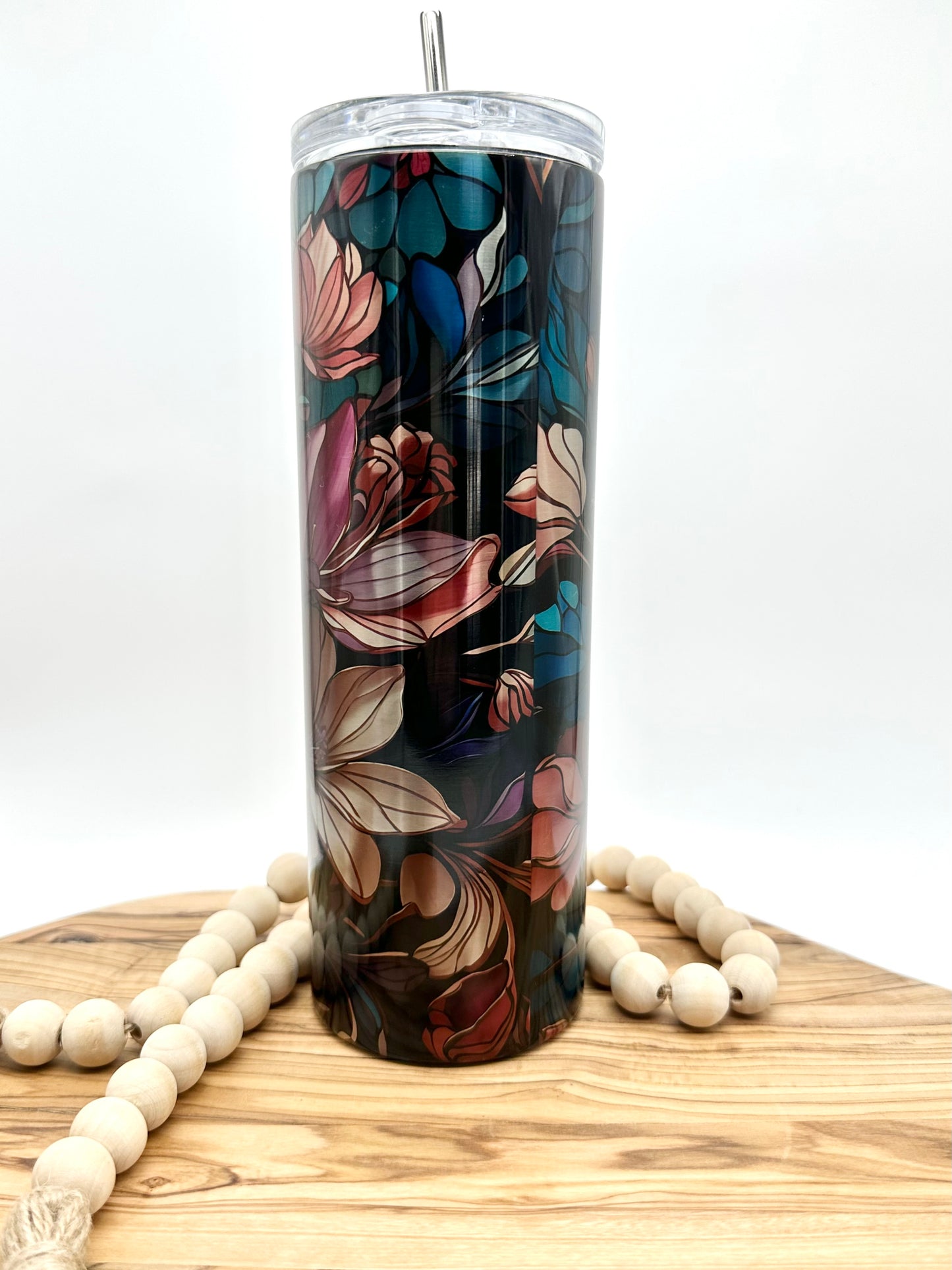 Floral Stainless Steel Tumbler