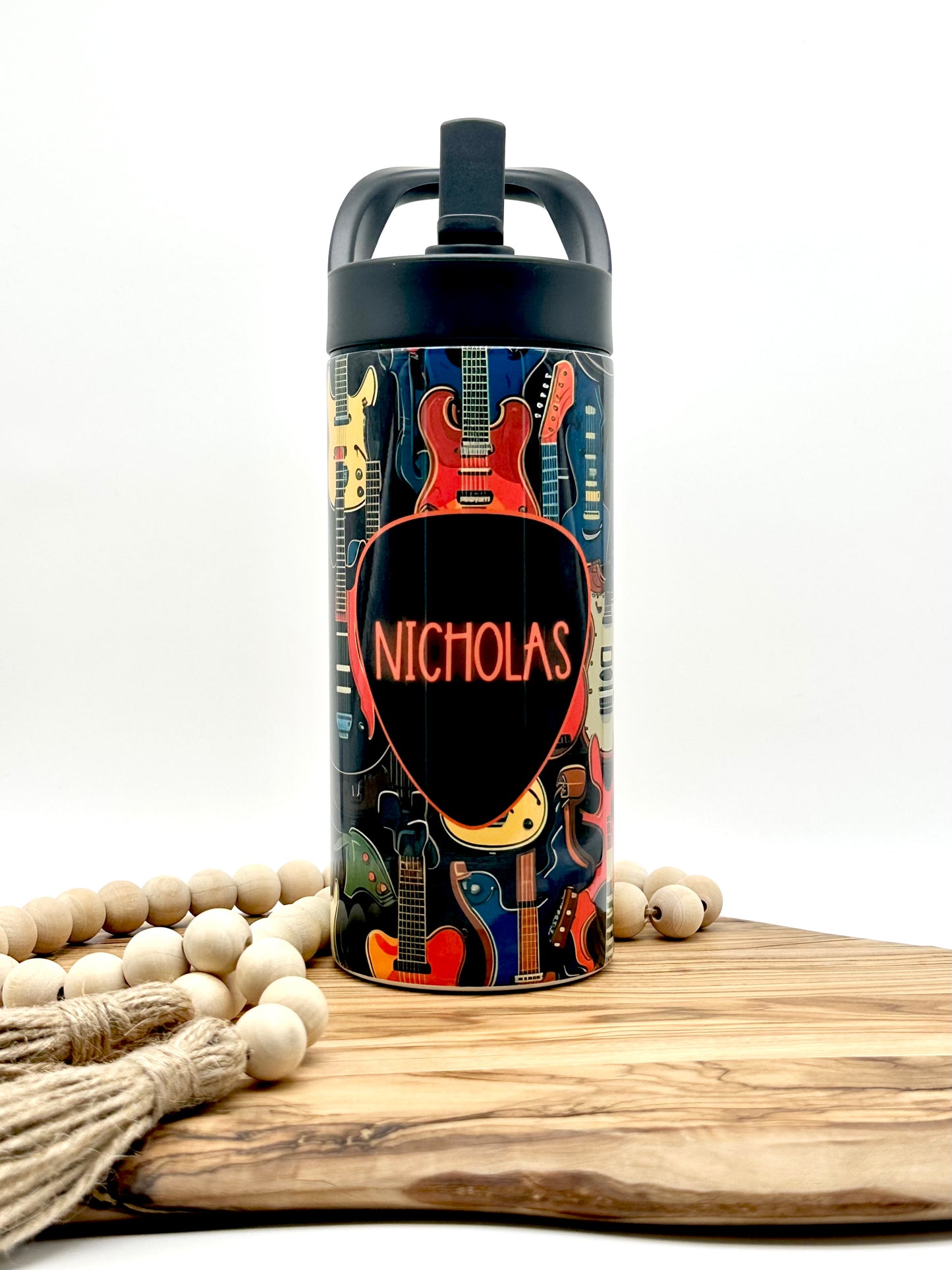 16oz Kids Guitar Water Bottle