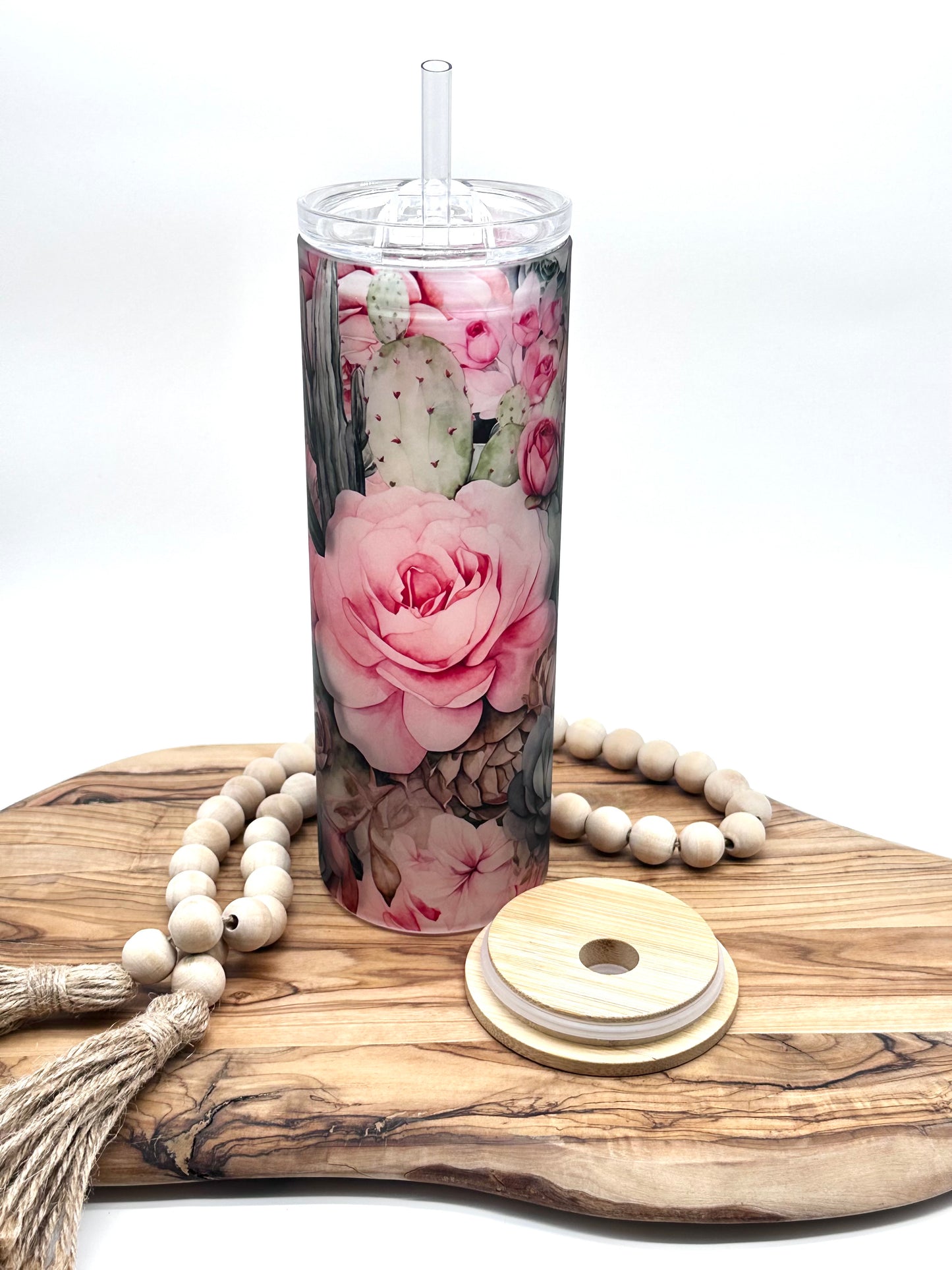 20oz Floral Cactus Tumbler