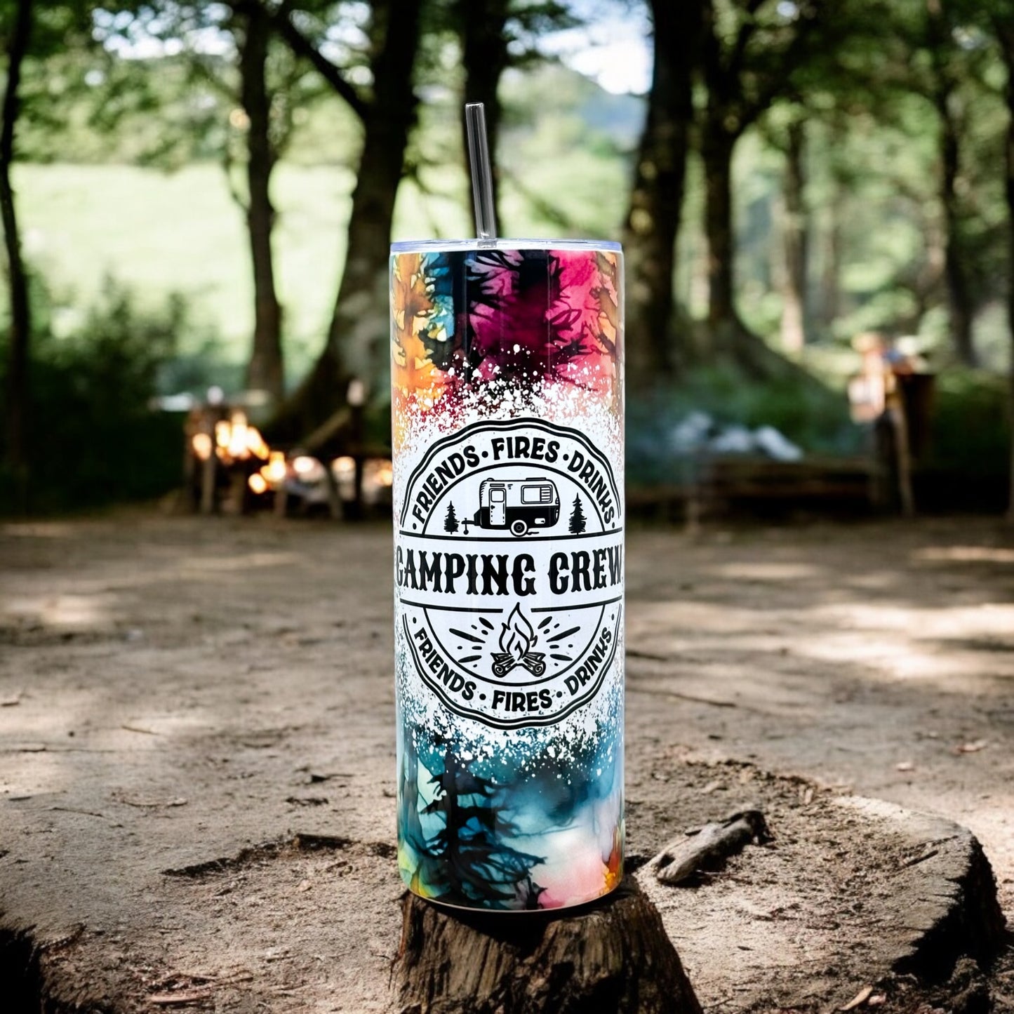 Insulated 20oz Camping Crew Tumbler