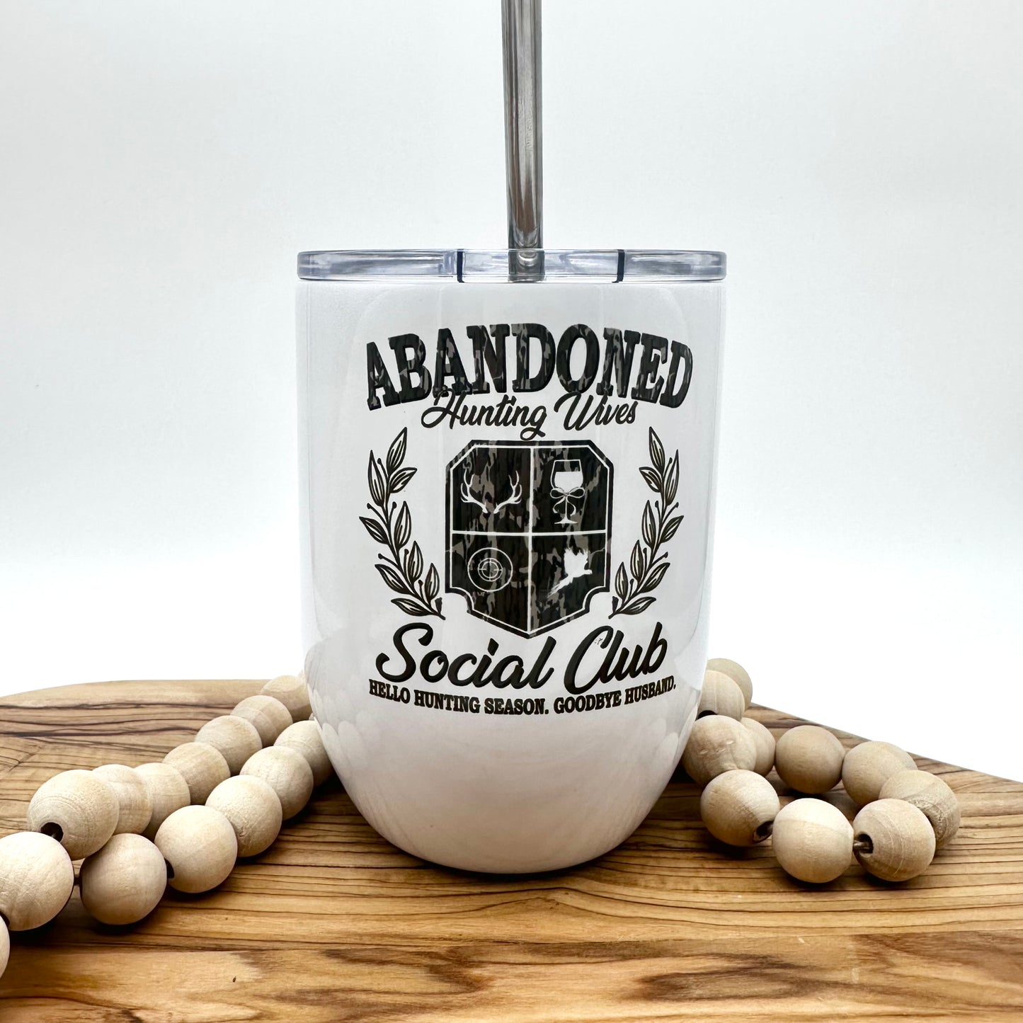 Hunting Wives Insulated Wine Glass