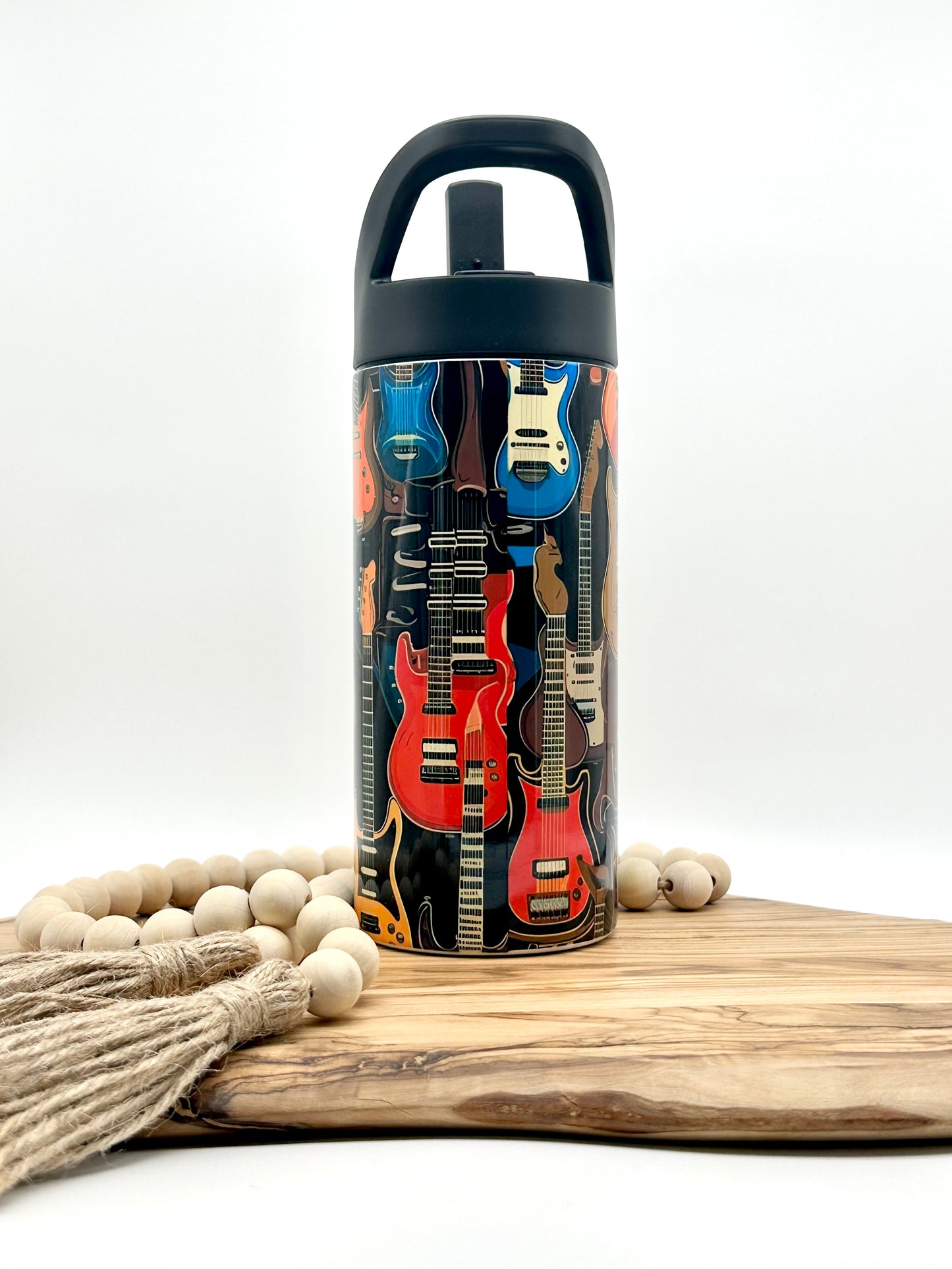 16oz Kids Guitar Water Bottle