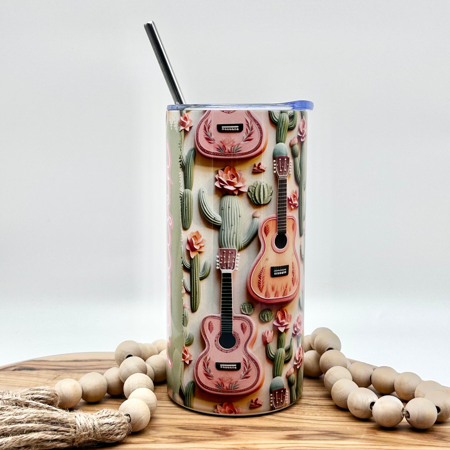 Personalized Kids Guitar Tumbler