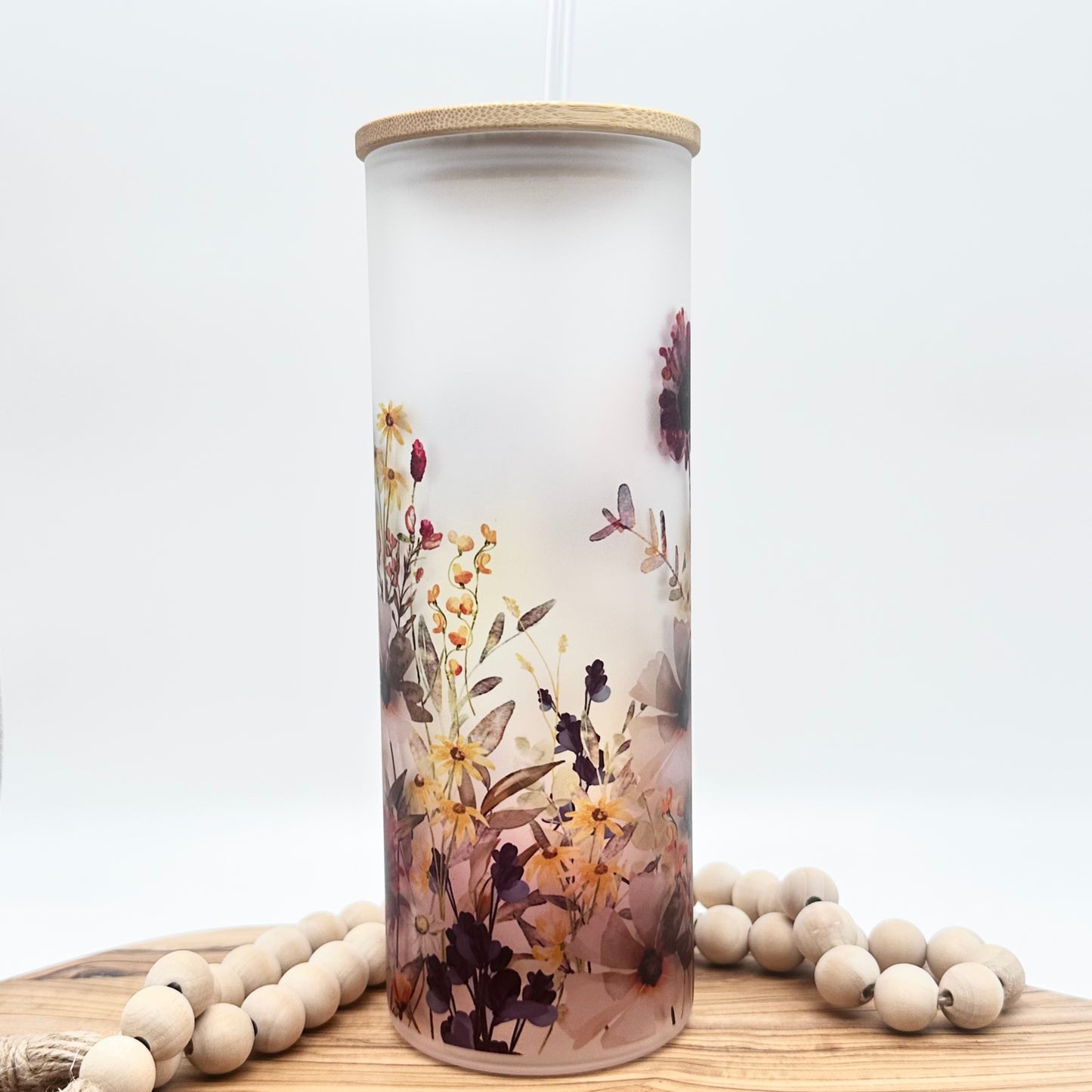 20oz Personalized Wildflower Tumbler