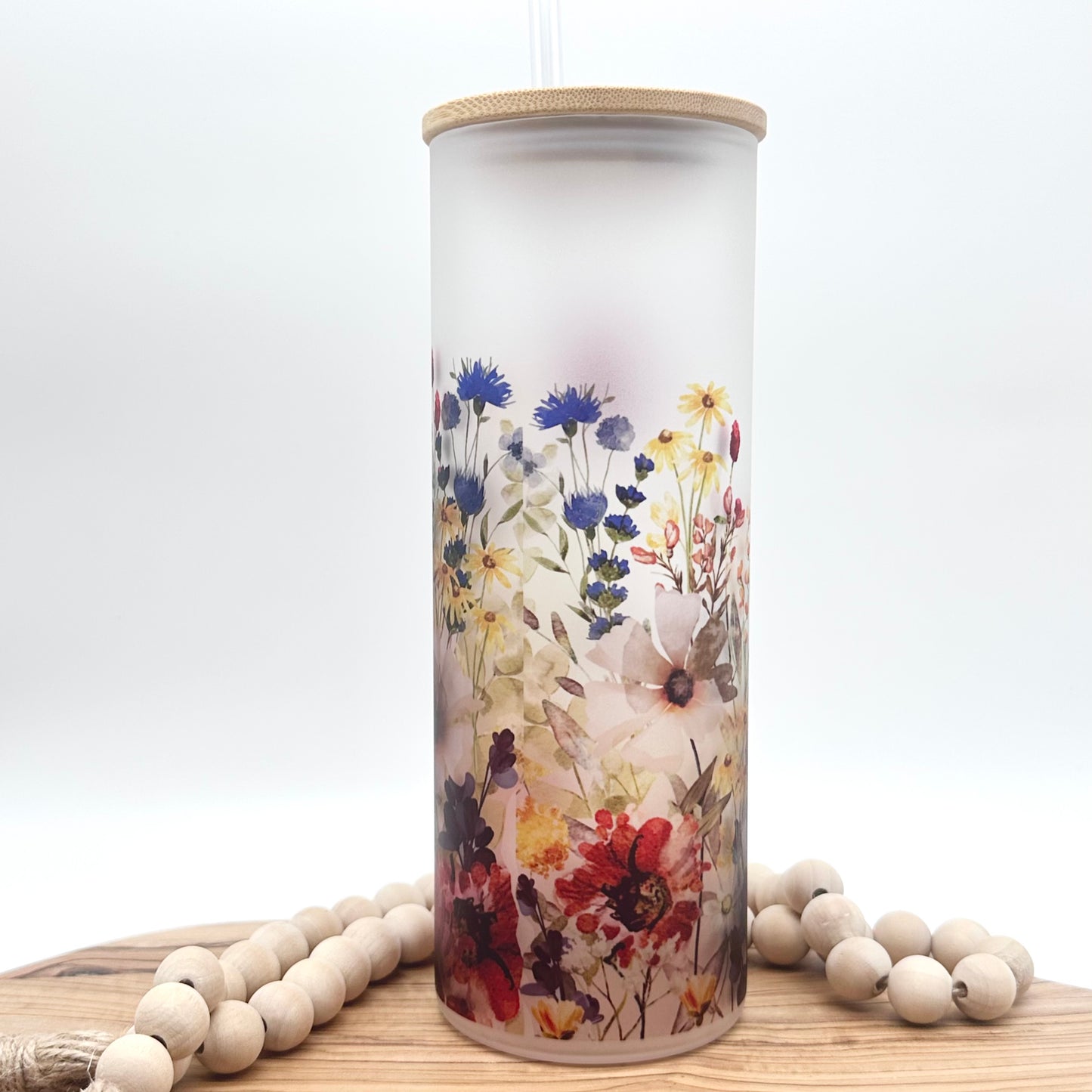 20oz Personalized Wildflower Tumbler