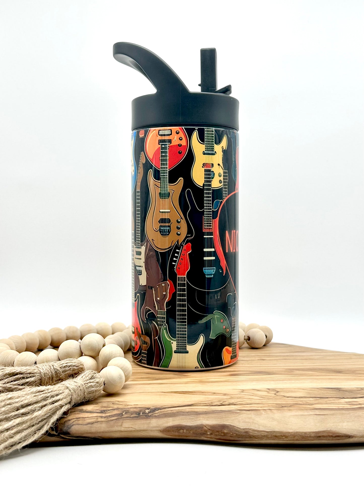 16oz Kids Guitar Water Bottle
