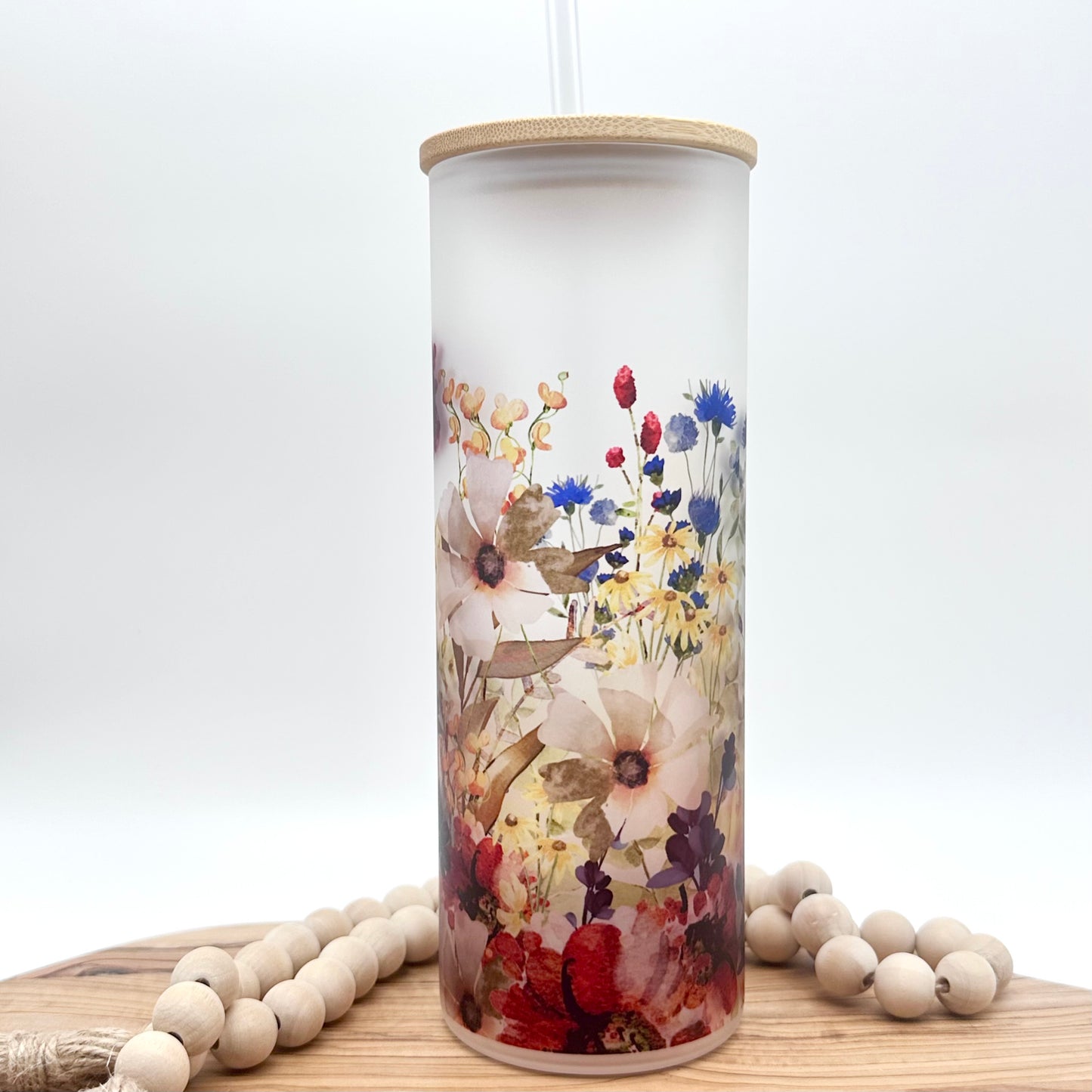 20oz Personalized Wildflower Tumbler