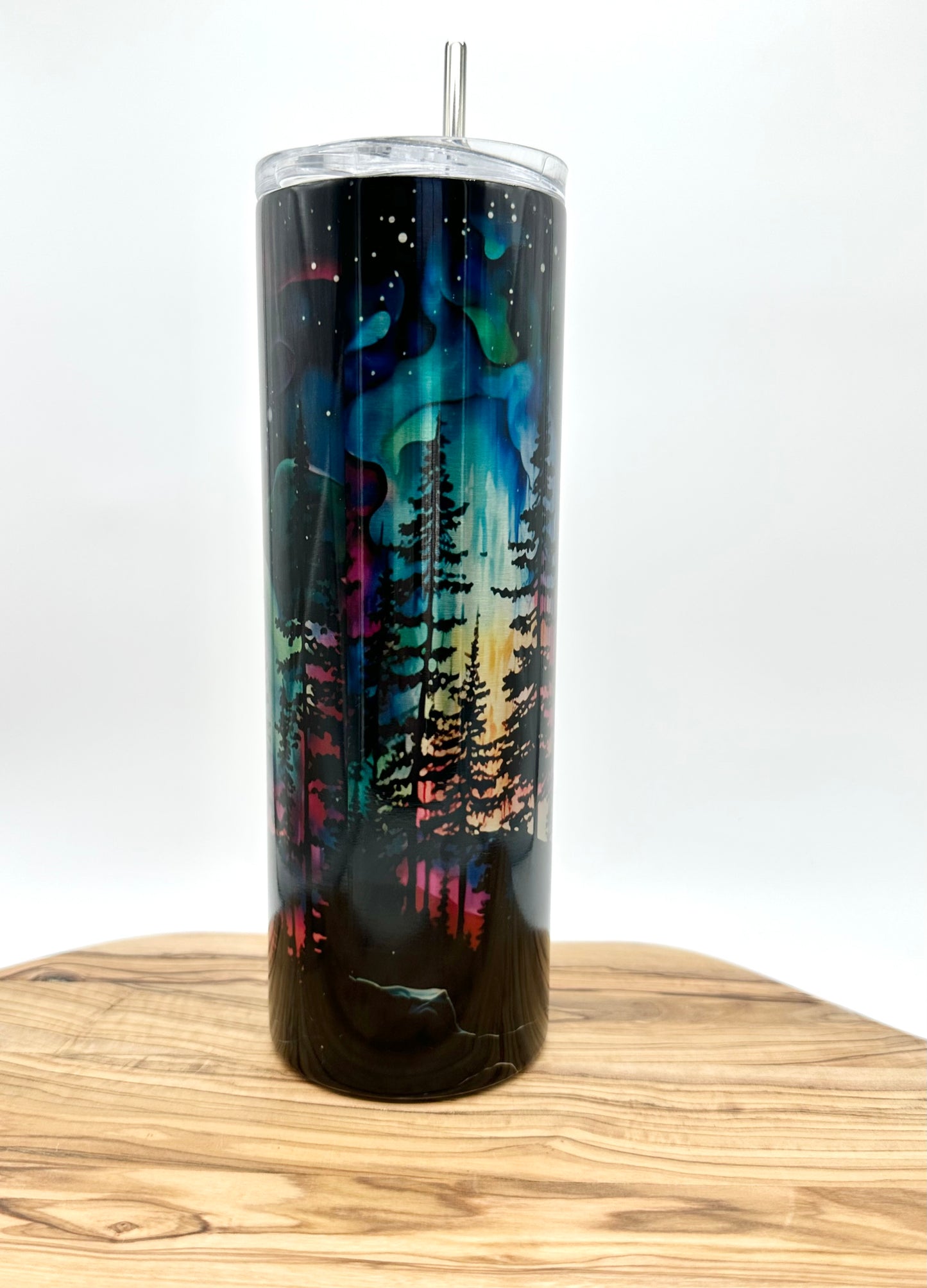 Northern Lights Stainless Steel Tumbler