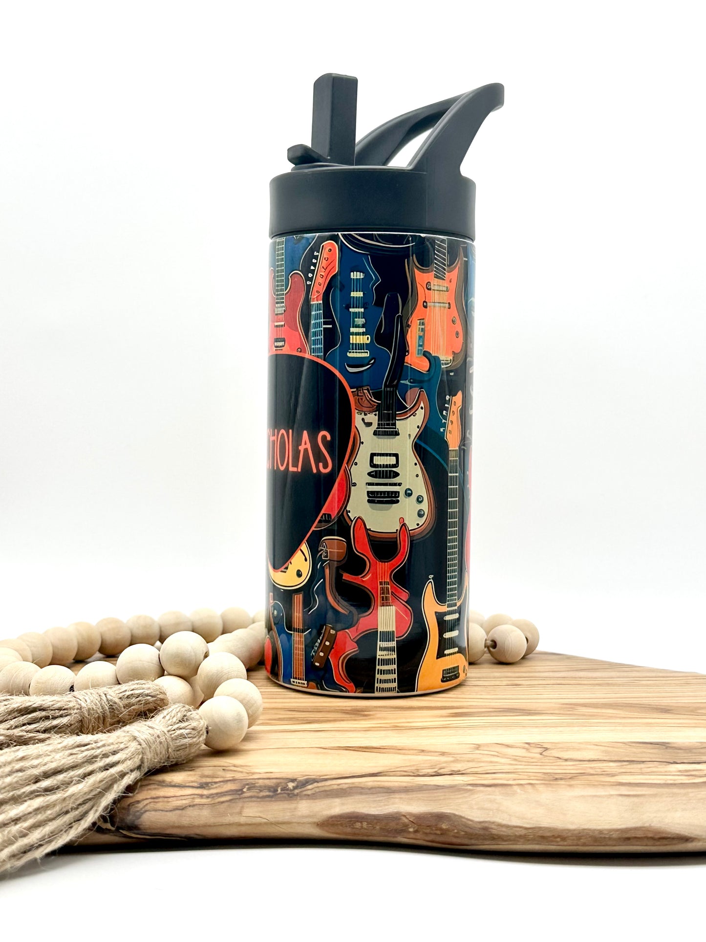 16oz Kids Guitar Water Bottle