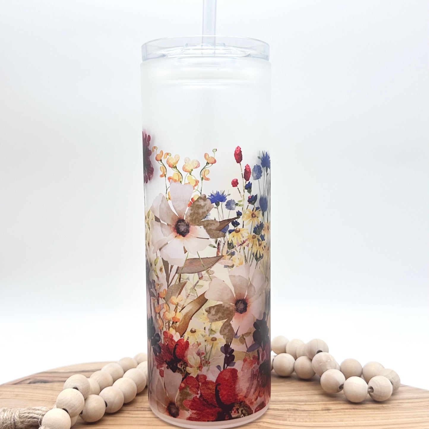 20oz Personalized Wildflower Tumbler