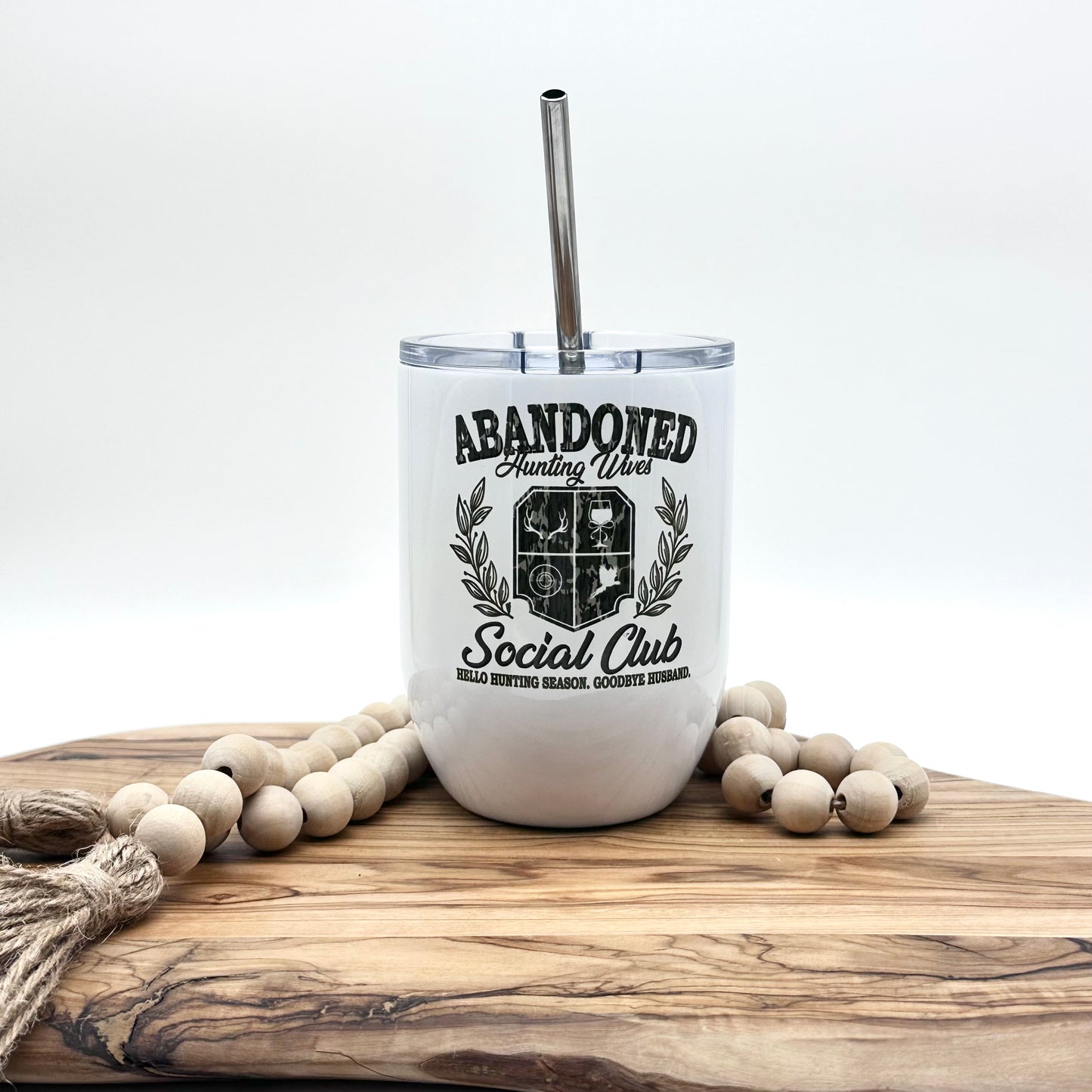 Hunting Wives Insulated Wine Glass