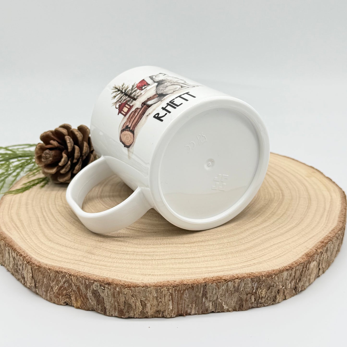 Personalized Kids Christmas Mug – BPA-Free Plastic Cup with Cute Holiday Animals
