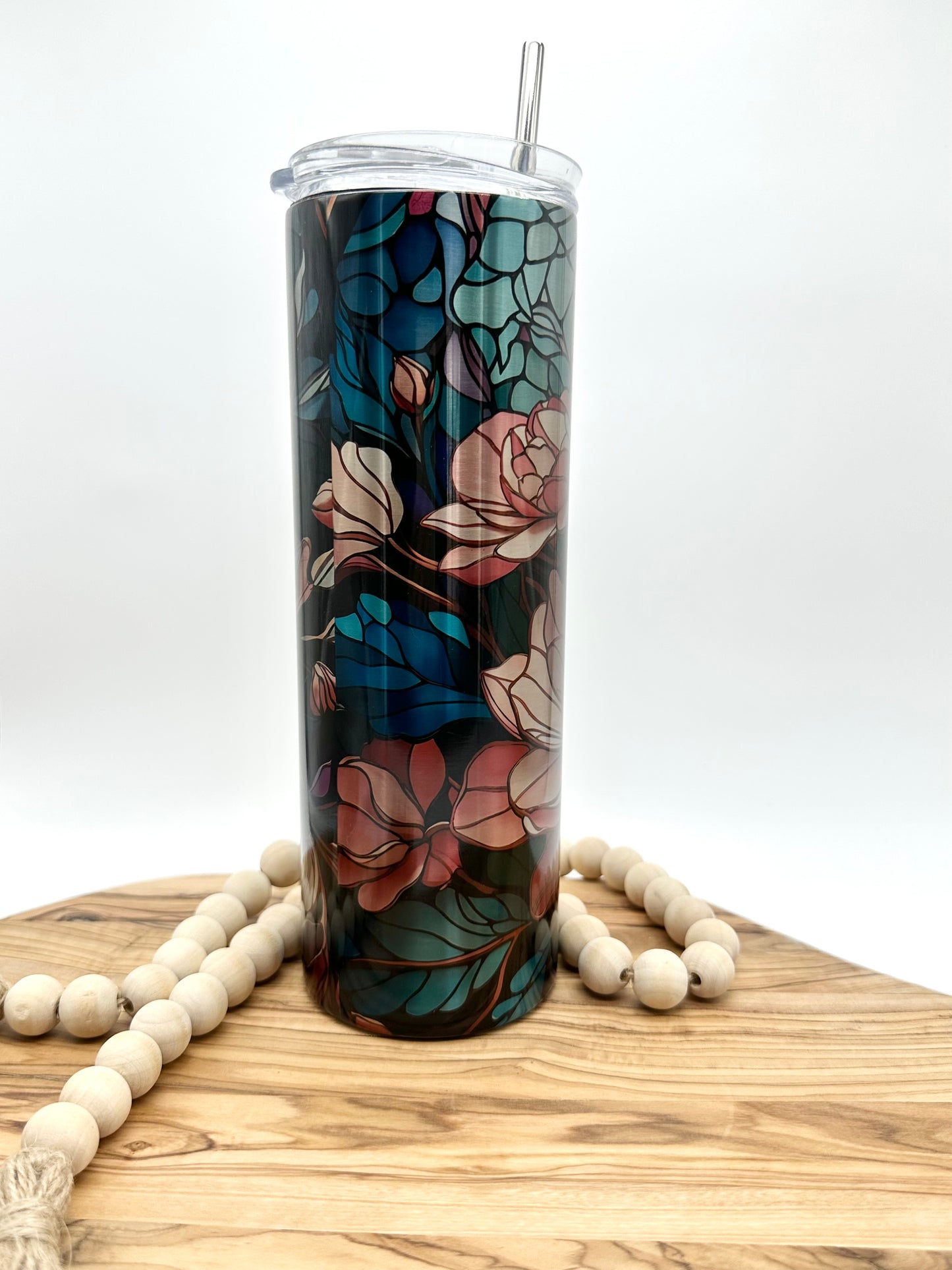 Floral Stainless Steel Tumbler