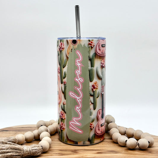Personalized Kids Guitar Tumbler