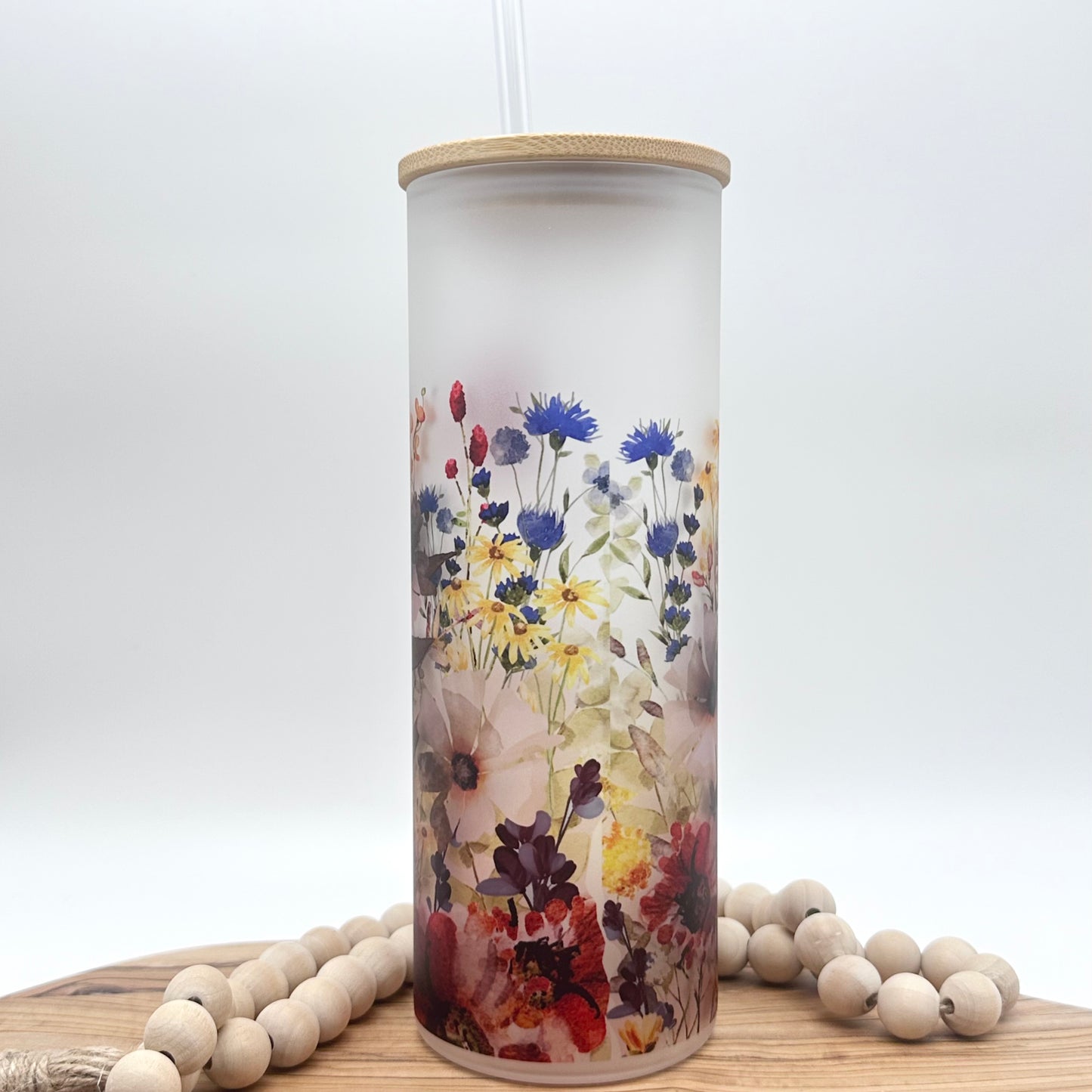 20oz Personalized Wildflower Tumbler