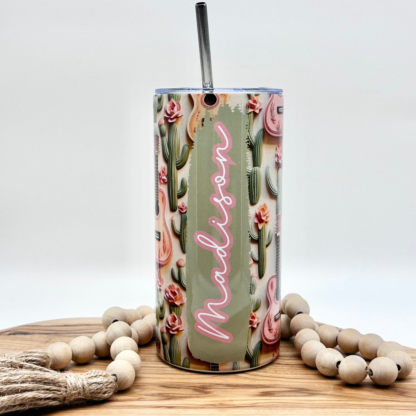 Personalized Kids Guitar Tumbler