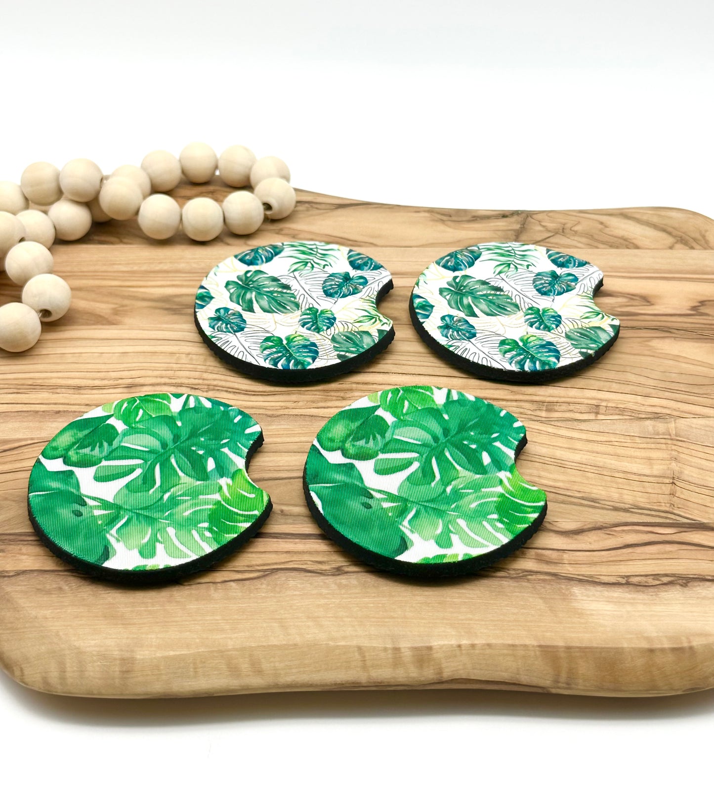 Monstera Leaf Car Coasters