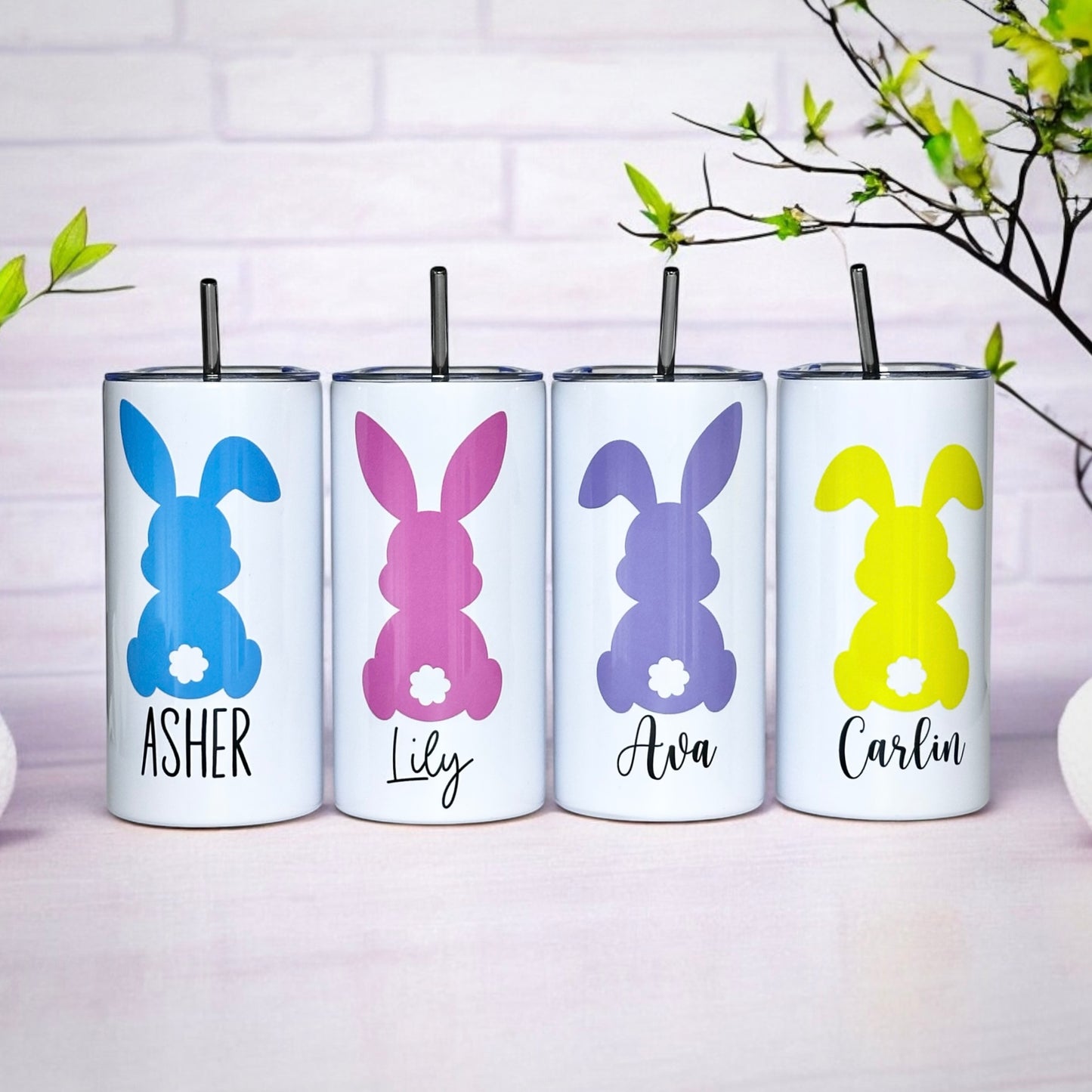 Kids Personalized Easter Bunny Tumblers