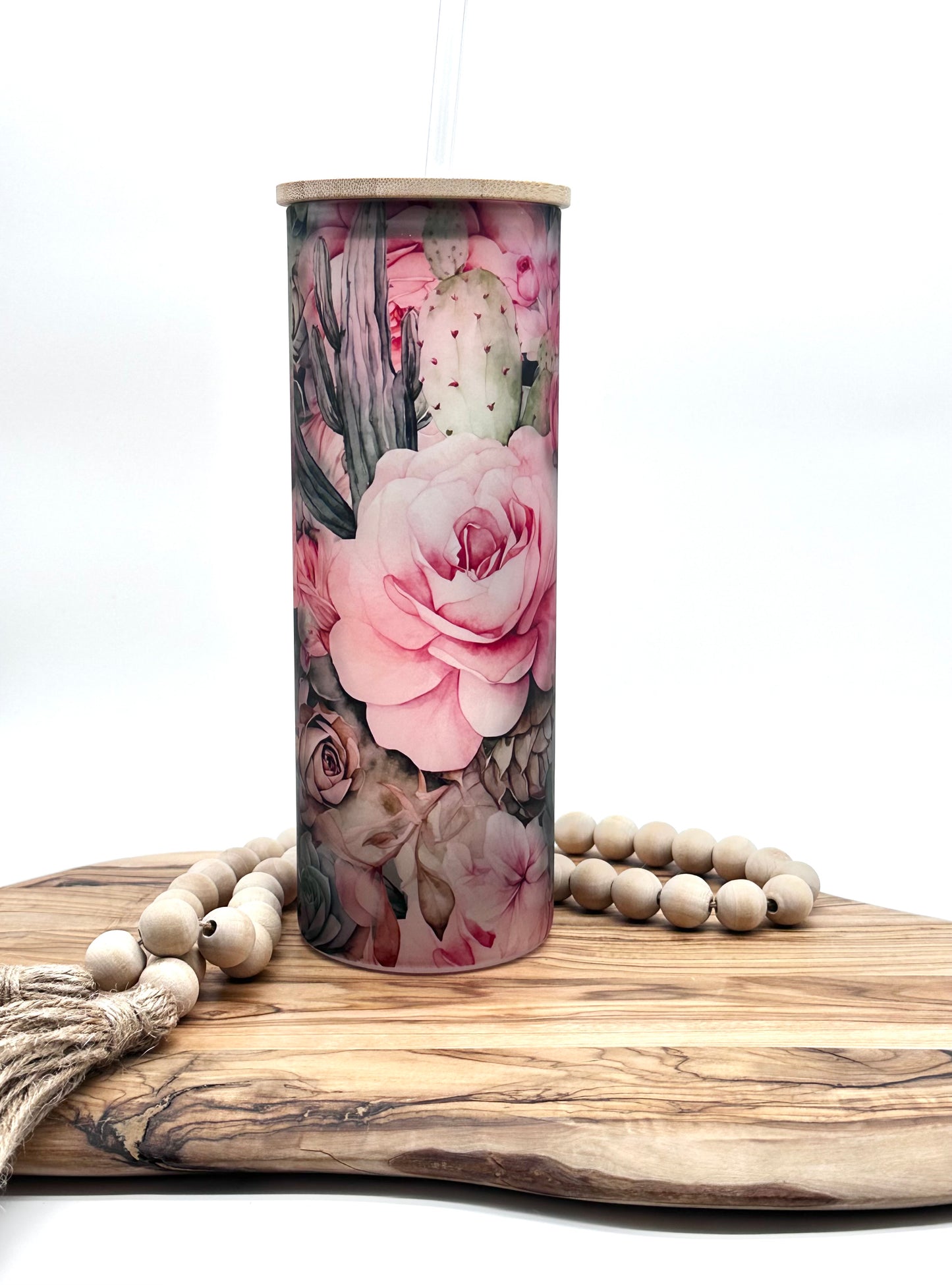 20oz Floral Cactus Tumbler