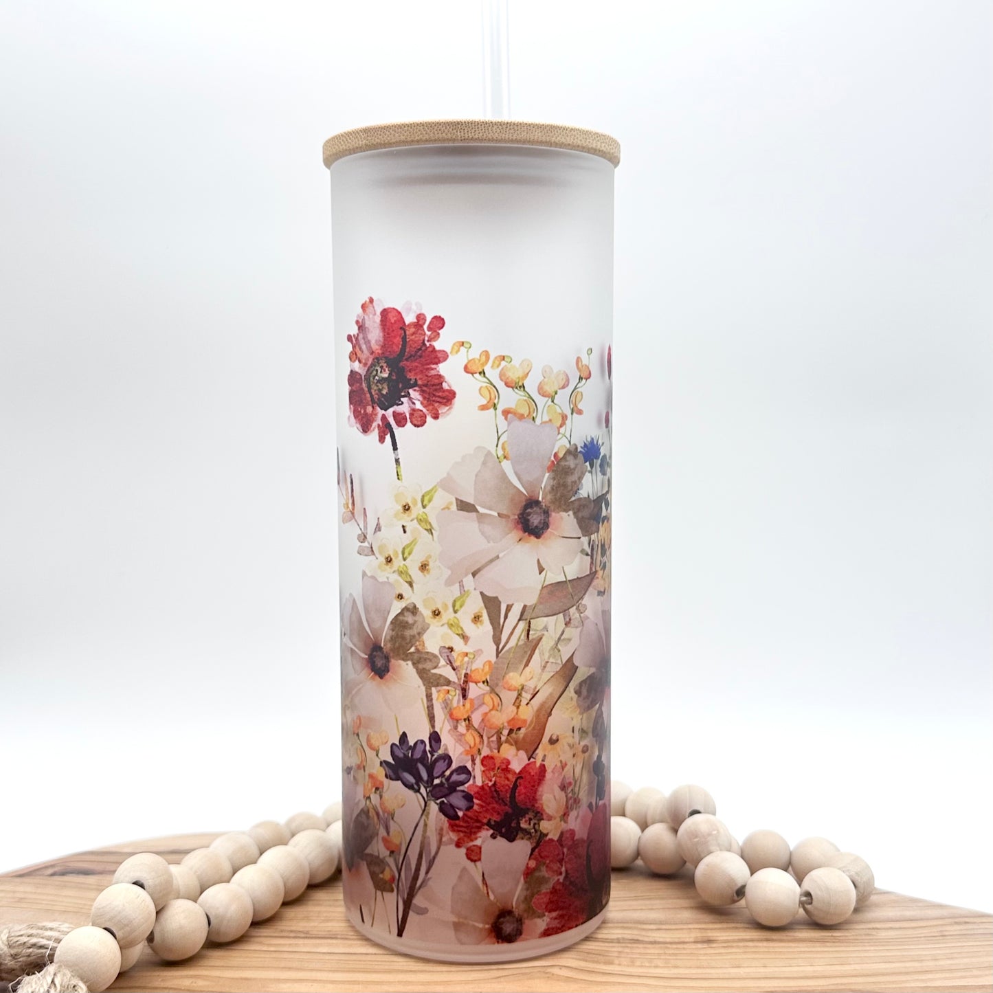20oz Personalized Wildflower Tumbler