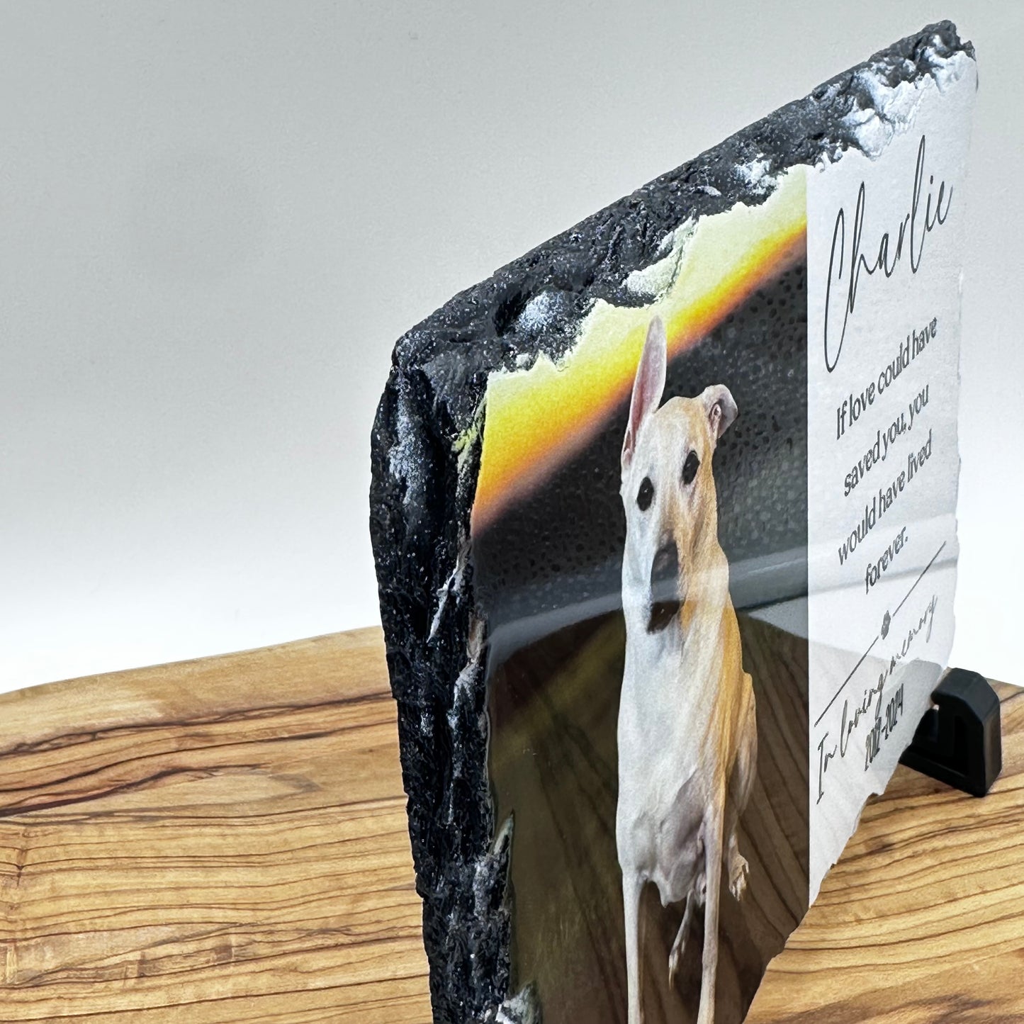 Pet Memorial Photo Slate