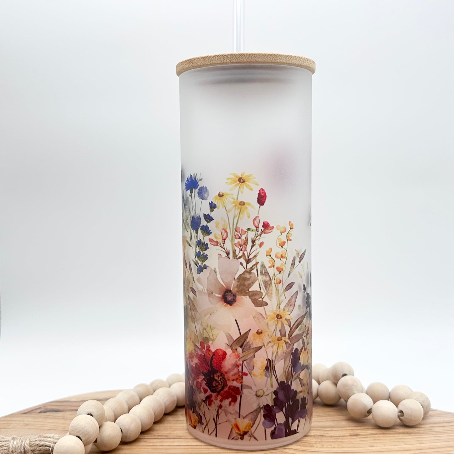 20oz Personalized Wildflower Tumbler