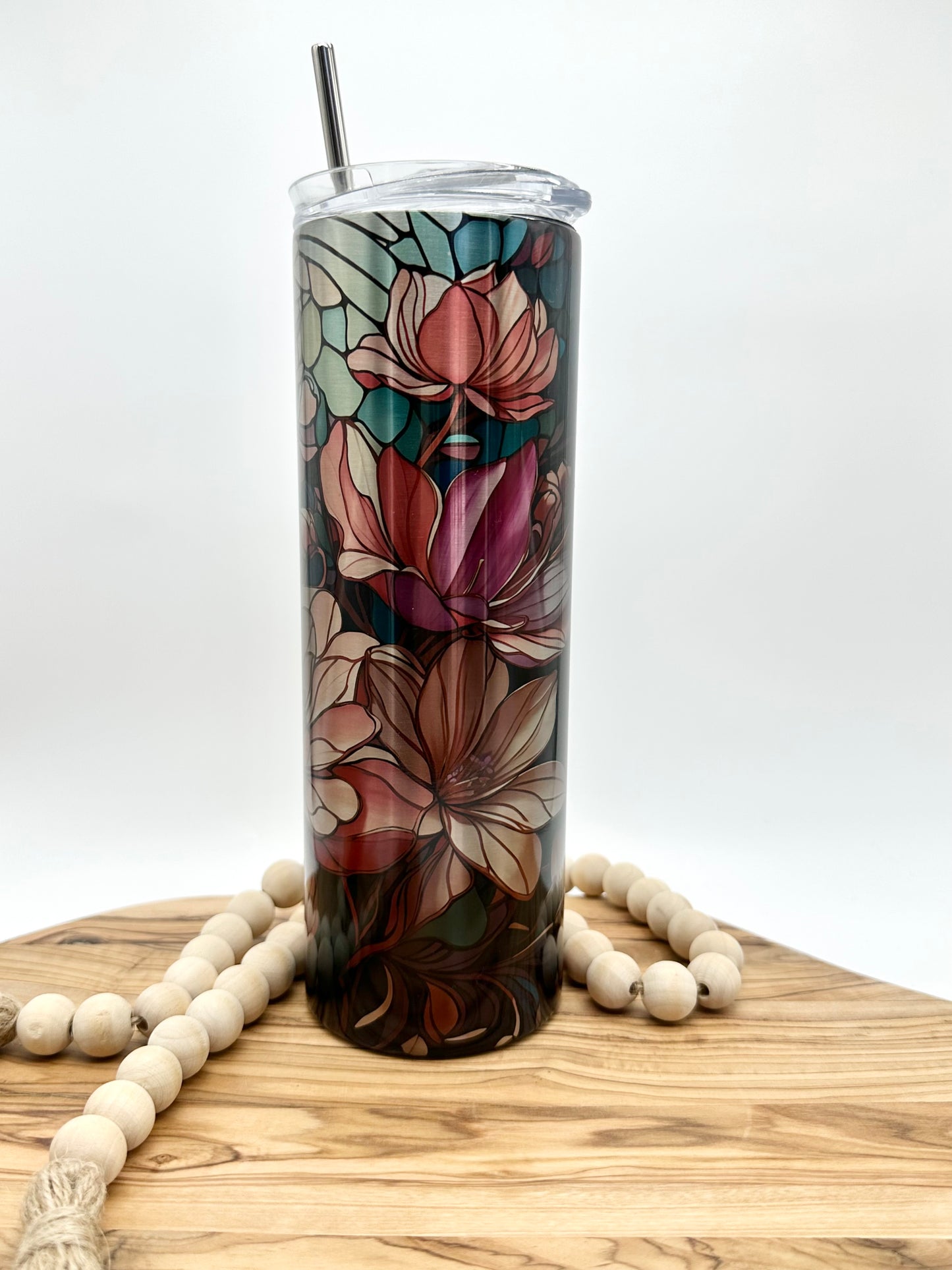 Floral Stainless Steel Tumbler