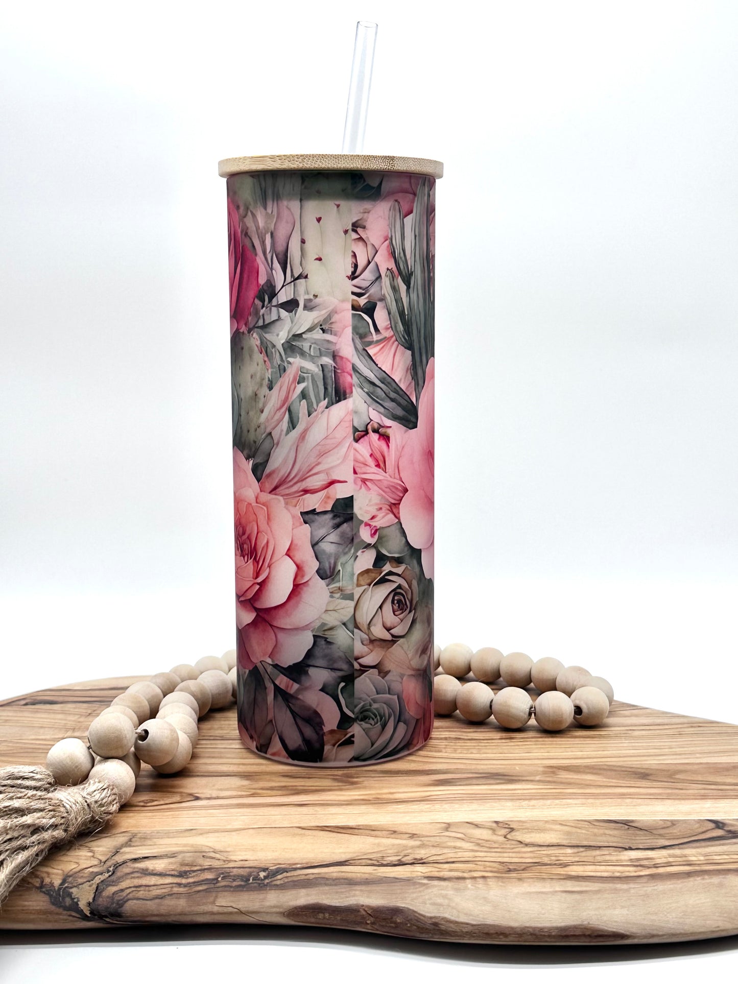 20oz Floral Cactus Tumbler