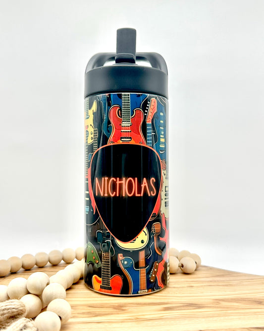 16oz Kids Guitar Water Bottle