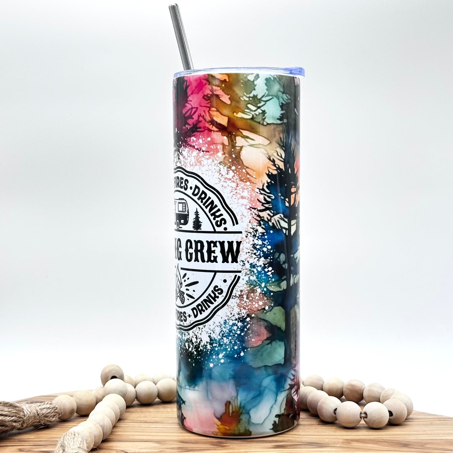 Insulated 20oz Camping Crew Tumbler