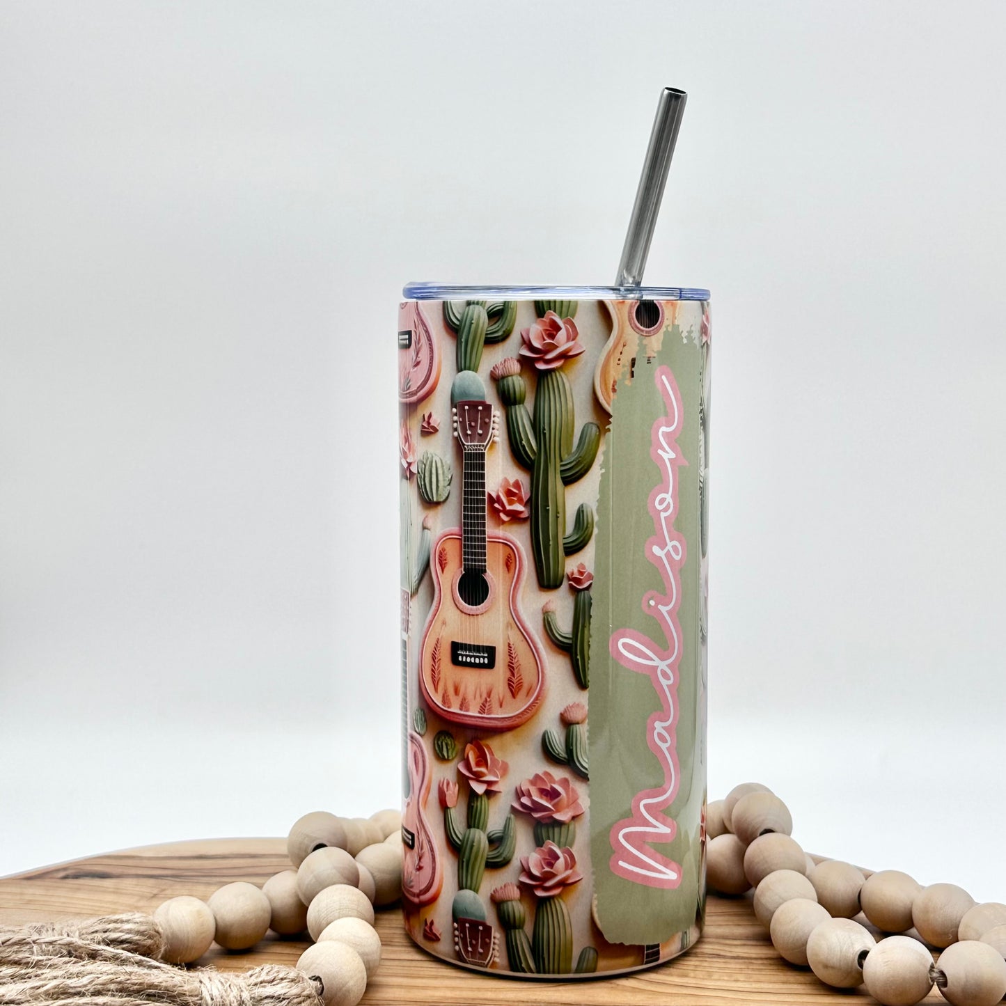 Personalized Kids Guitar Tumbler