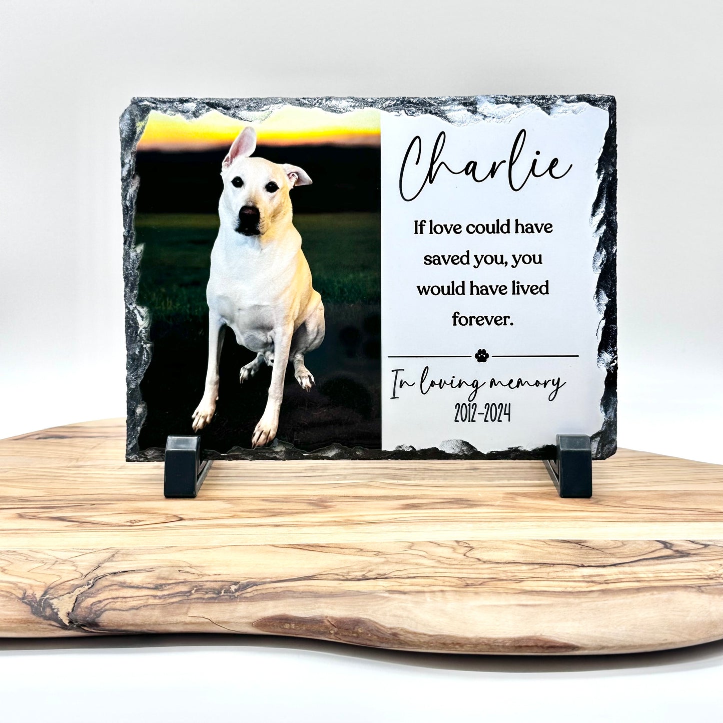 Pet Memorial Photo Slate