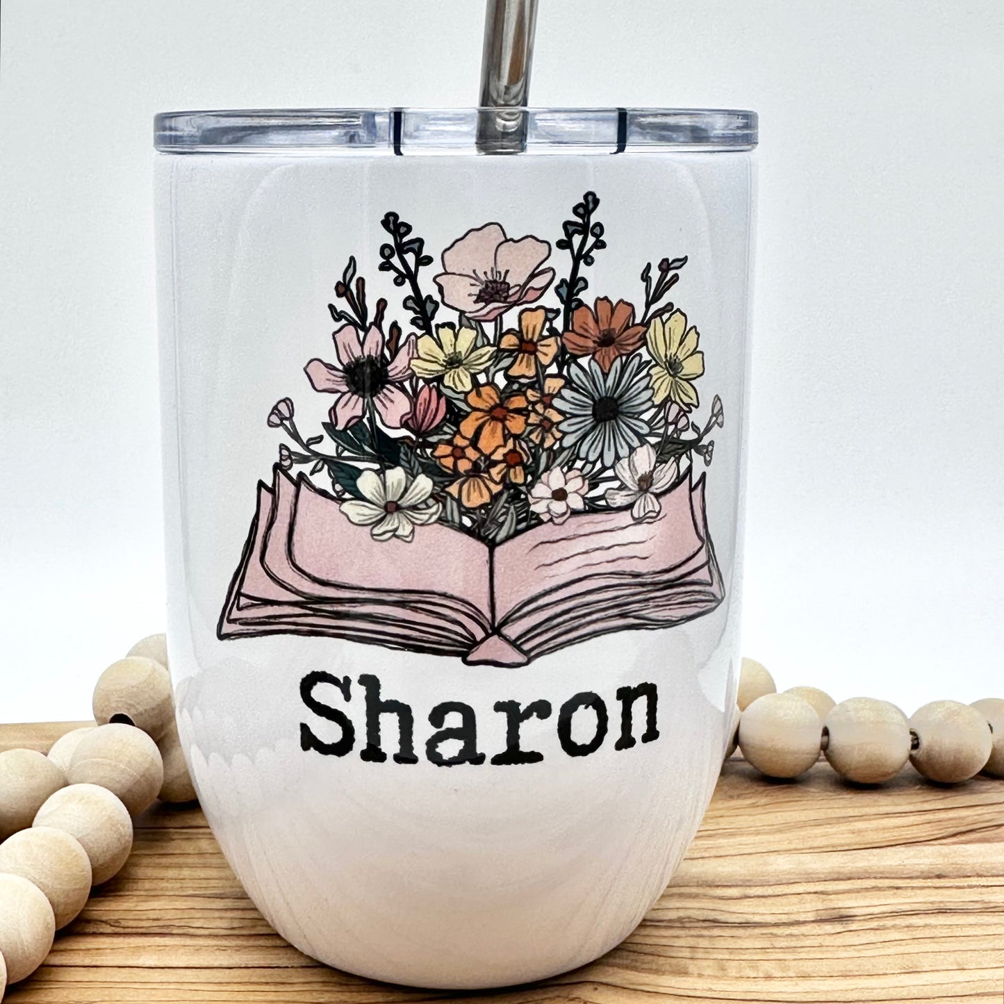 Insulated Wine Glass for Book Lover