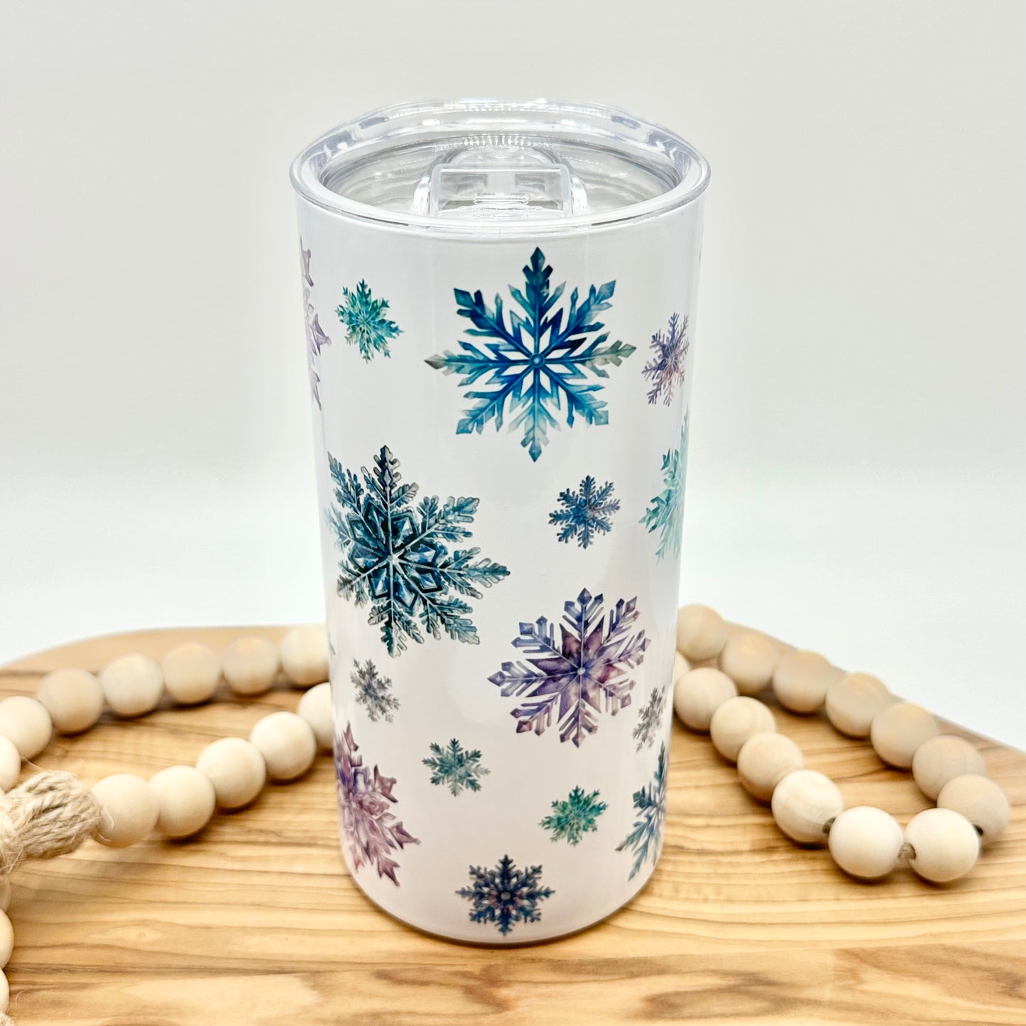 Snowflake Insulated Slim Can Cooler