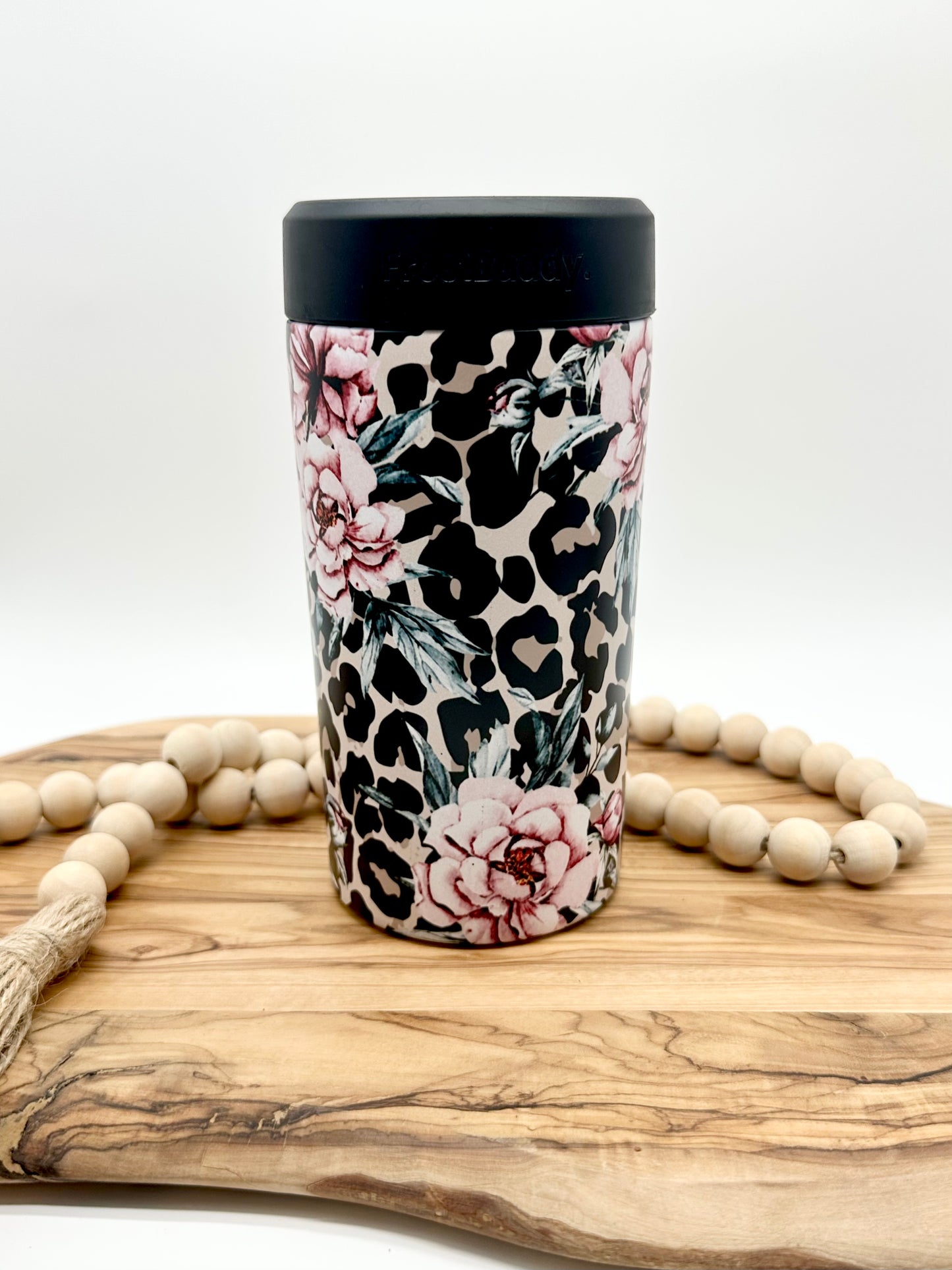 Floral Leopard Print Universal FrostBuddy Can Cooler