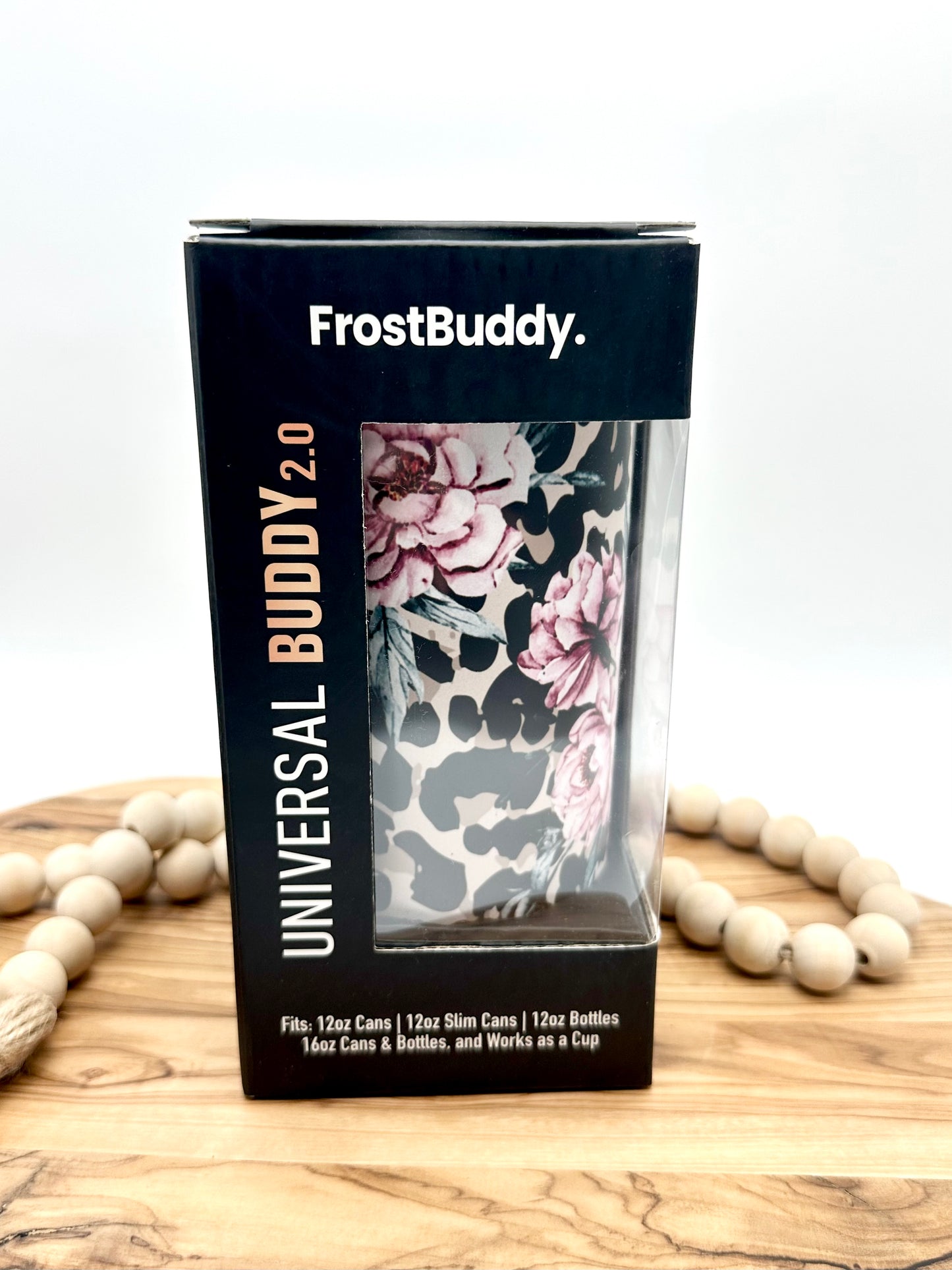 Floral Leopard Print Universal FrostBuddy Can Cooler