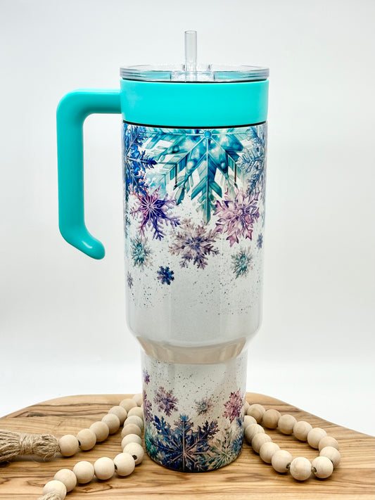 40oz Snowflake Tumbler