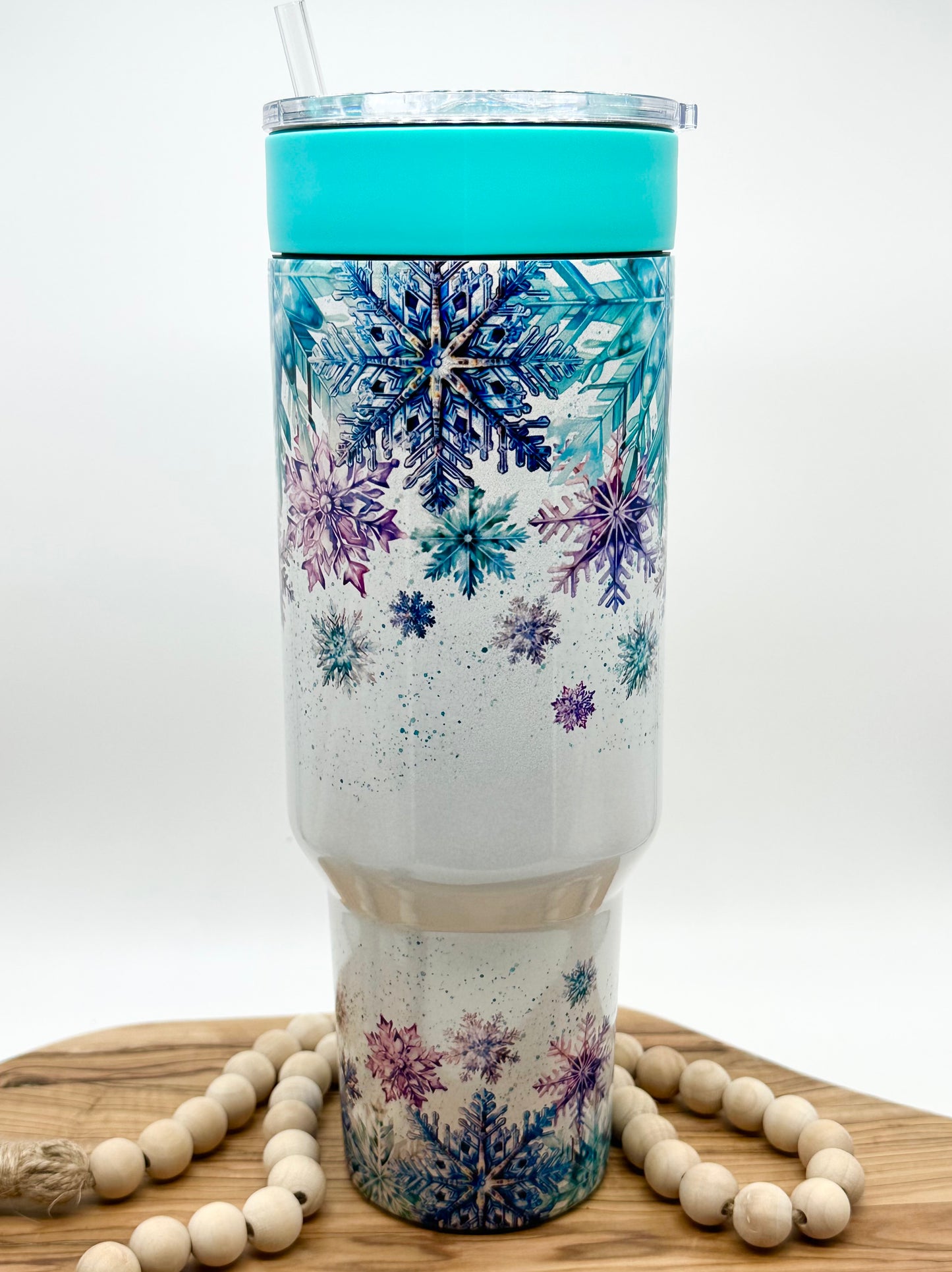 40oz Snowflake Tumbler
