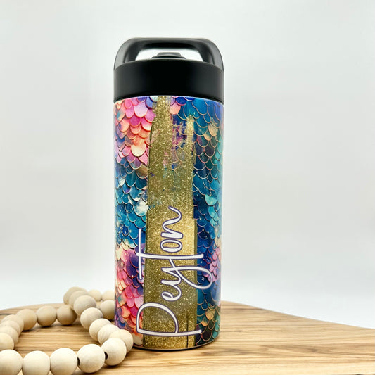 Kids Personalized Mermaid 16oz Water Bottle