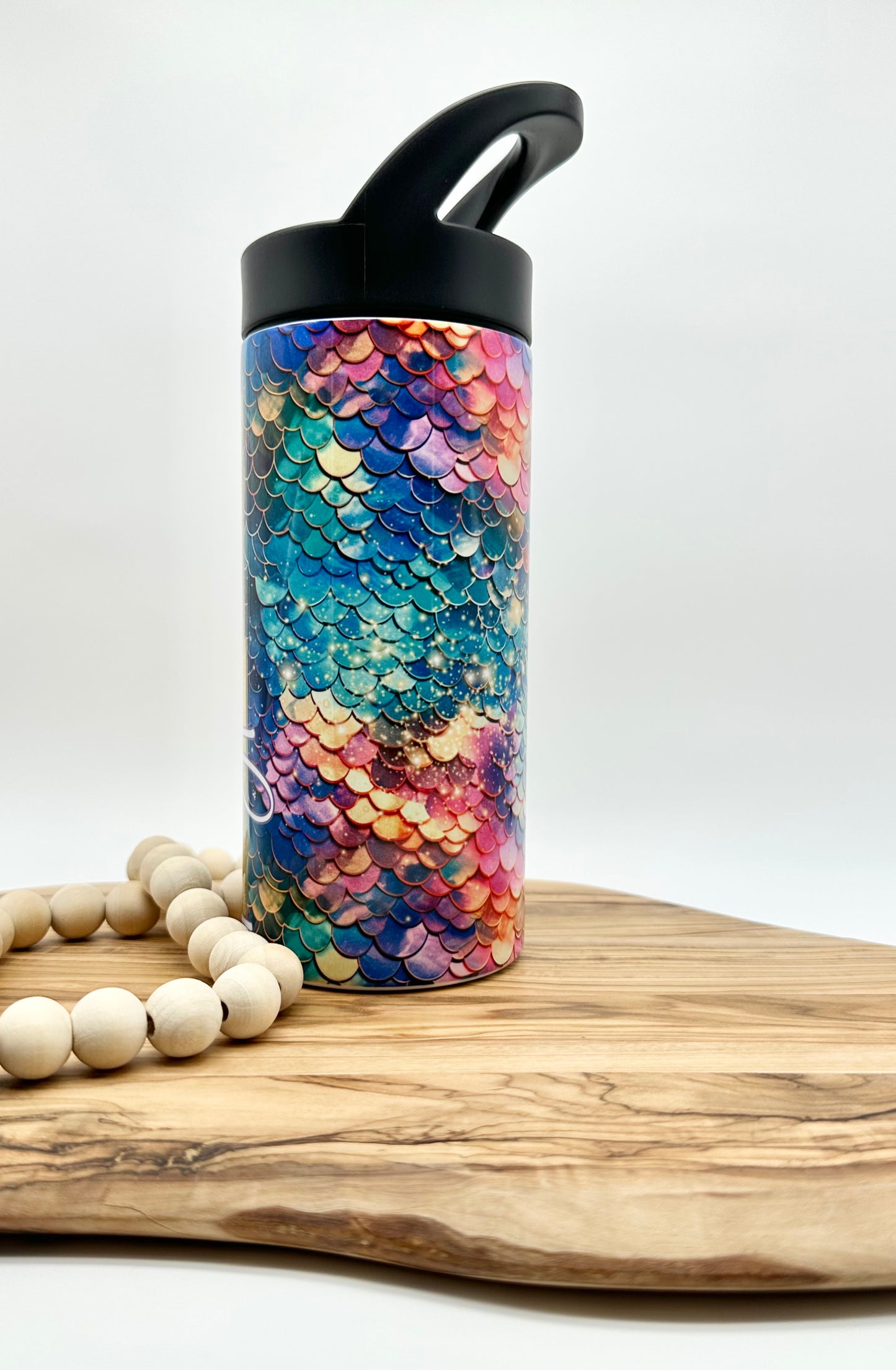 Kids Personalized Mermaid 16oz Water Bottle