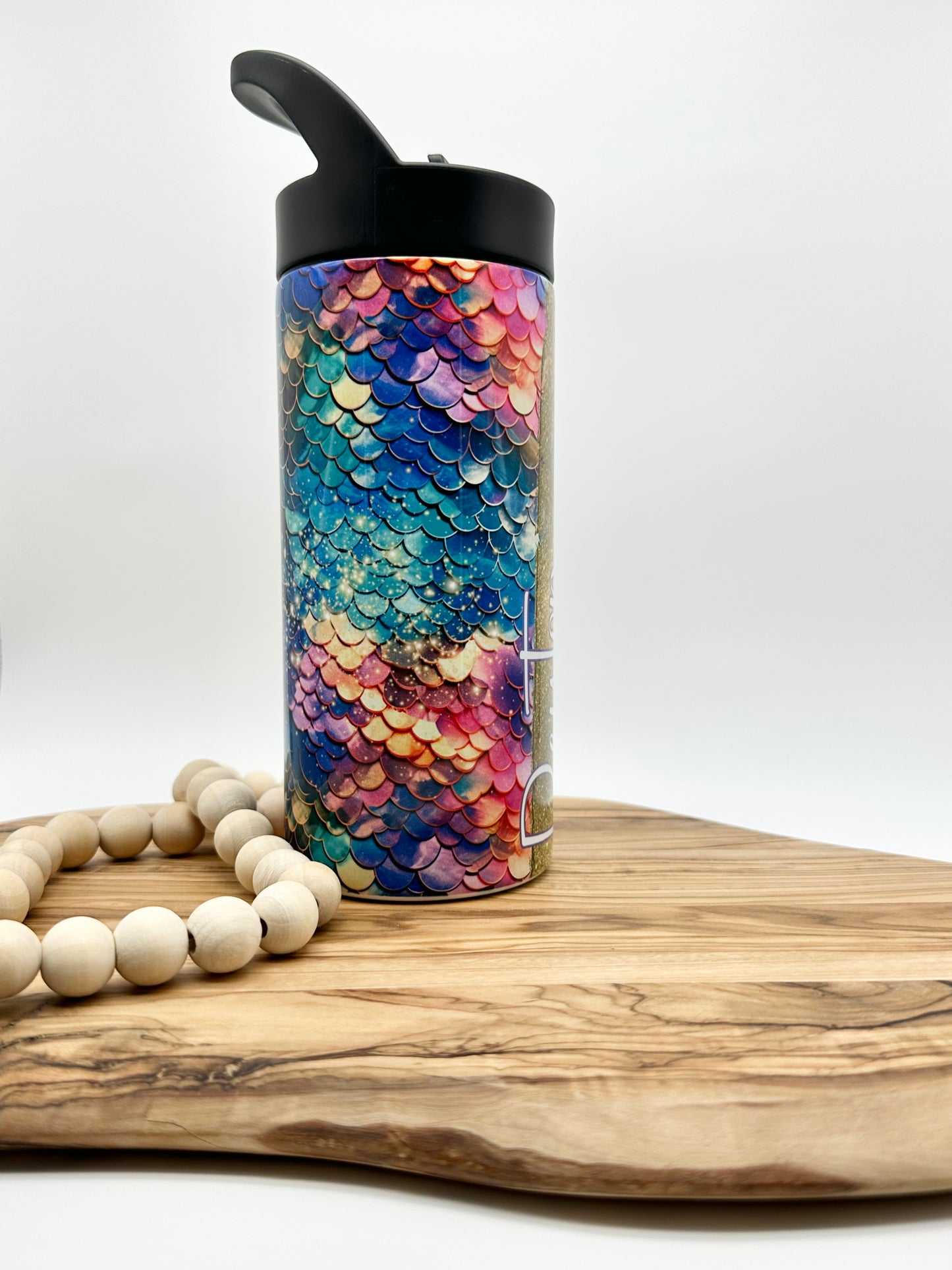 Kids Personalized Mermaid 16oz Water Bottle