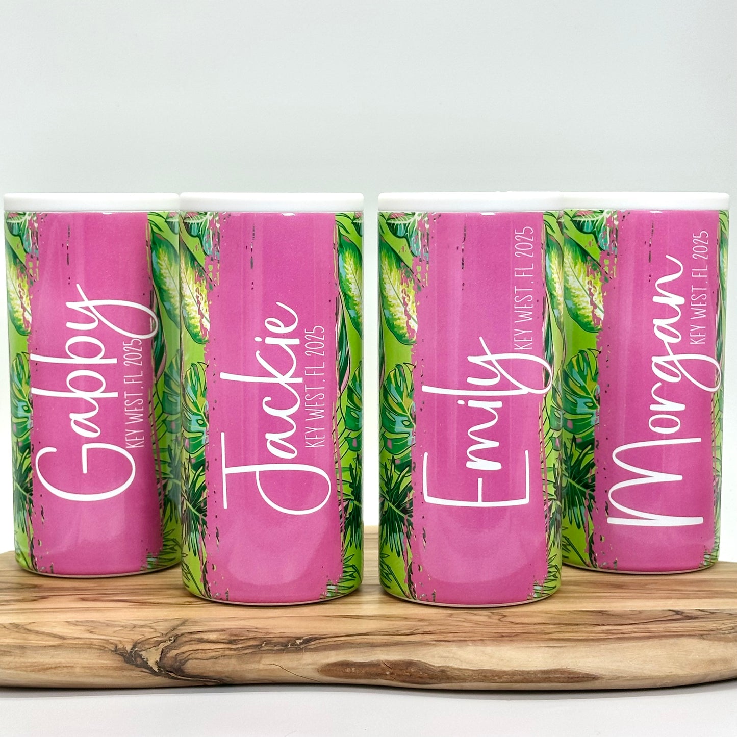 Personalized Tropical 3-In-1 Insulated Can Cooler
