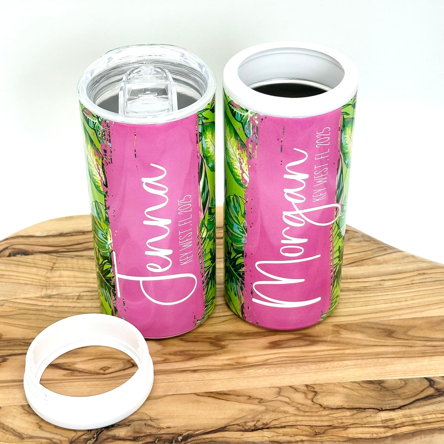 Personalized Tropical 3-In-1 Insulated Can Cooler