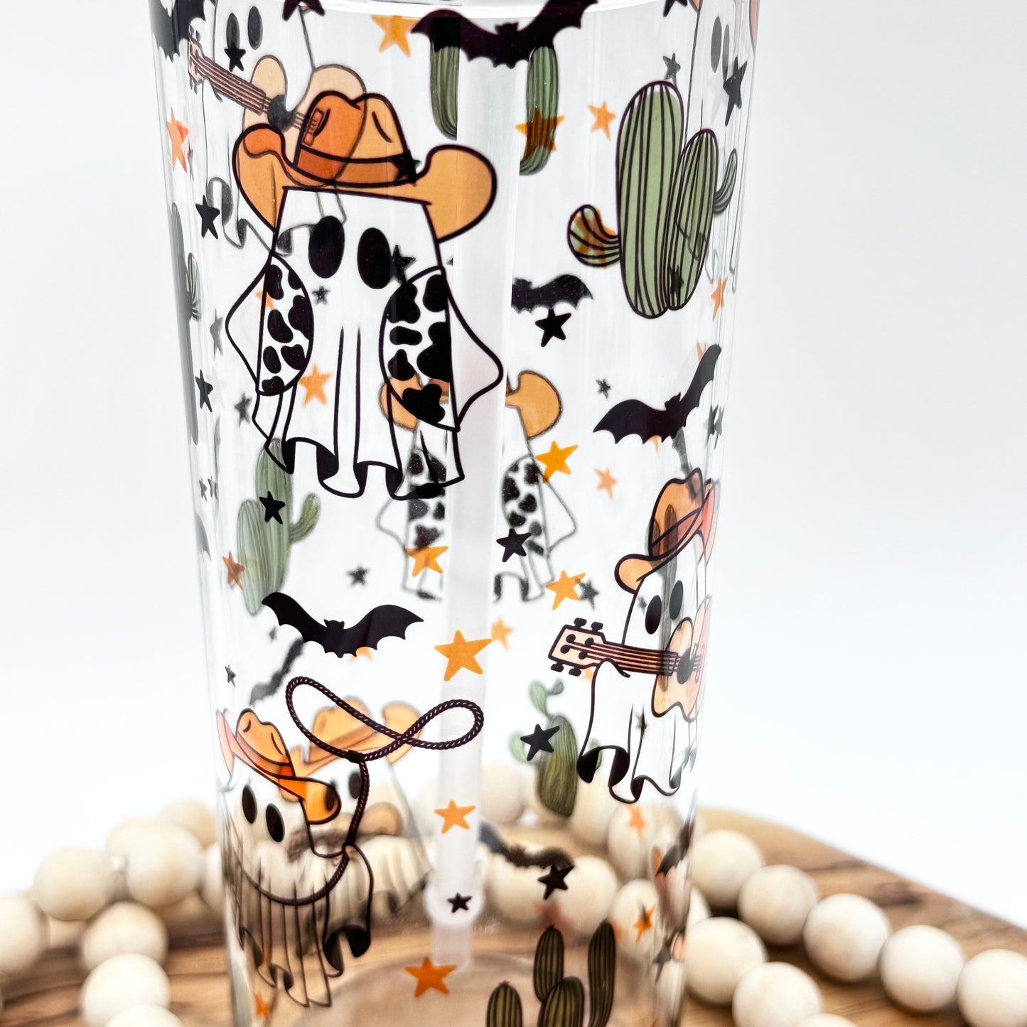 20oz Cowboy Ghost Glass Tumbler