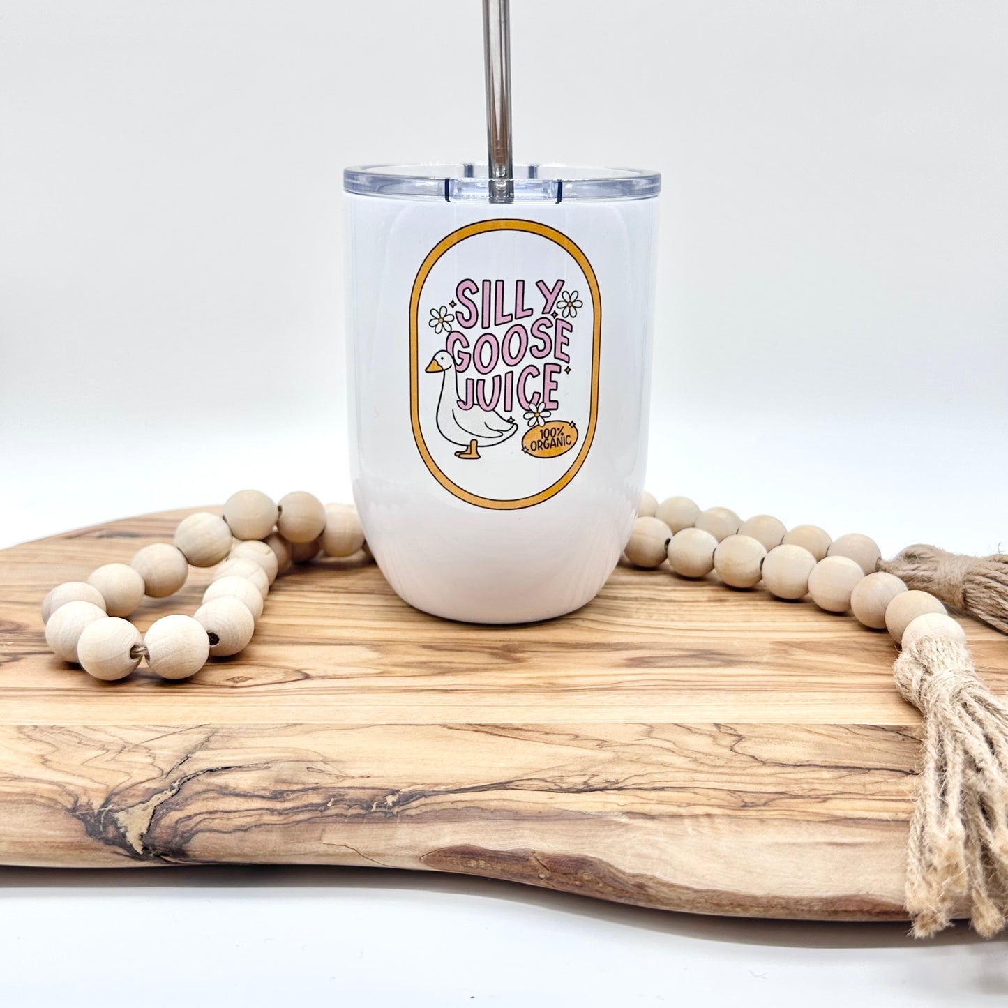 Silly Goose Juice Insulated Wine Glass